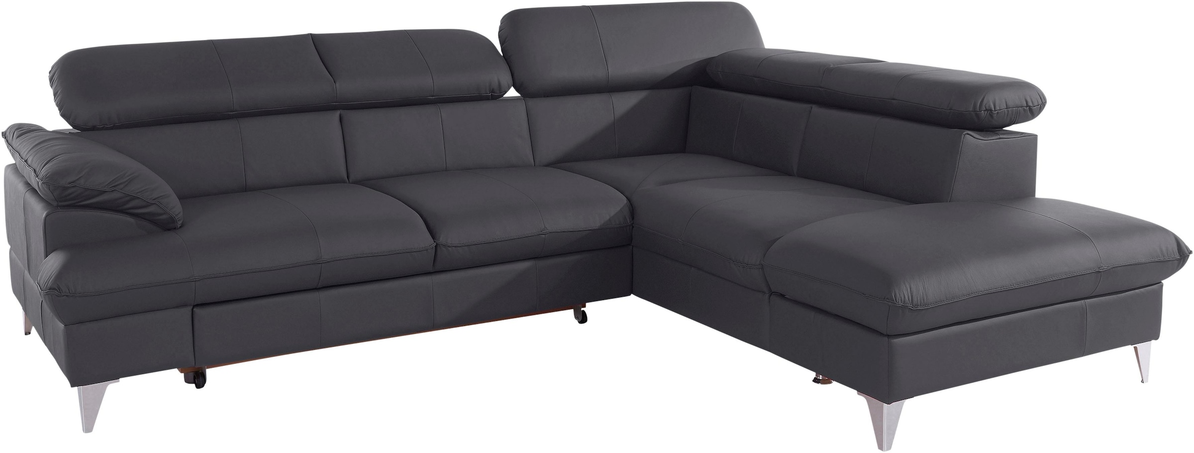COTTA Ecksofa »Caluso L-Form«, inklusive Kopfteilverstellung, wahlweise mit Bettfunktion