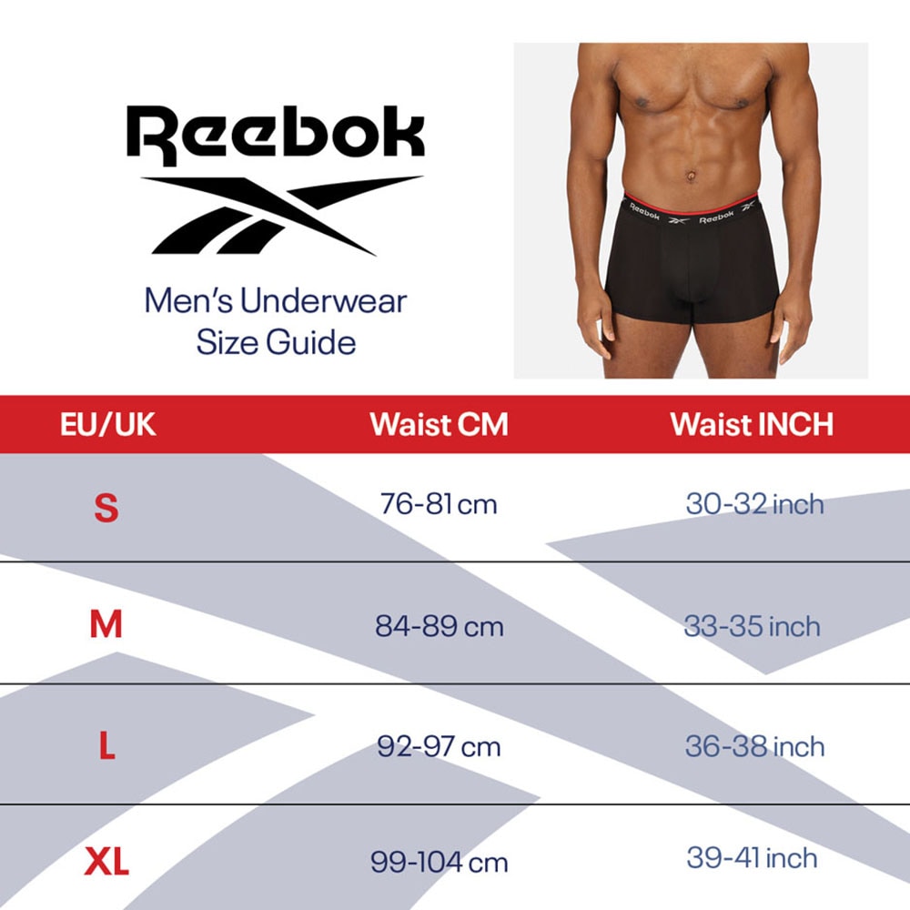 Reebok Boxer »Mens RBK Sports Trunks JAY«, (5er Pack)