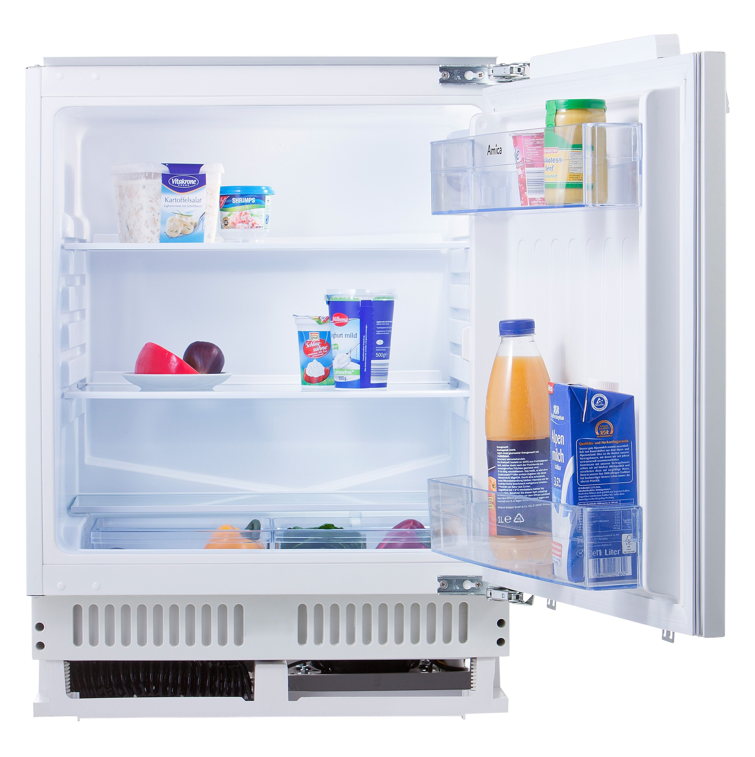 Amica Einbaukühlschrank »UVKS 16149«, Sicherheitsglas