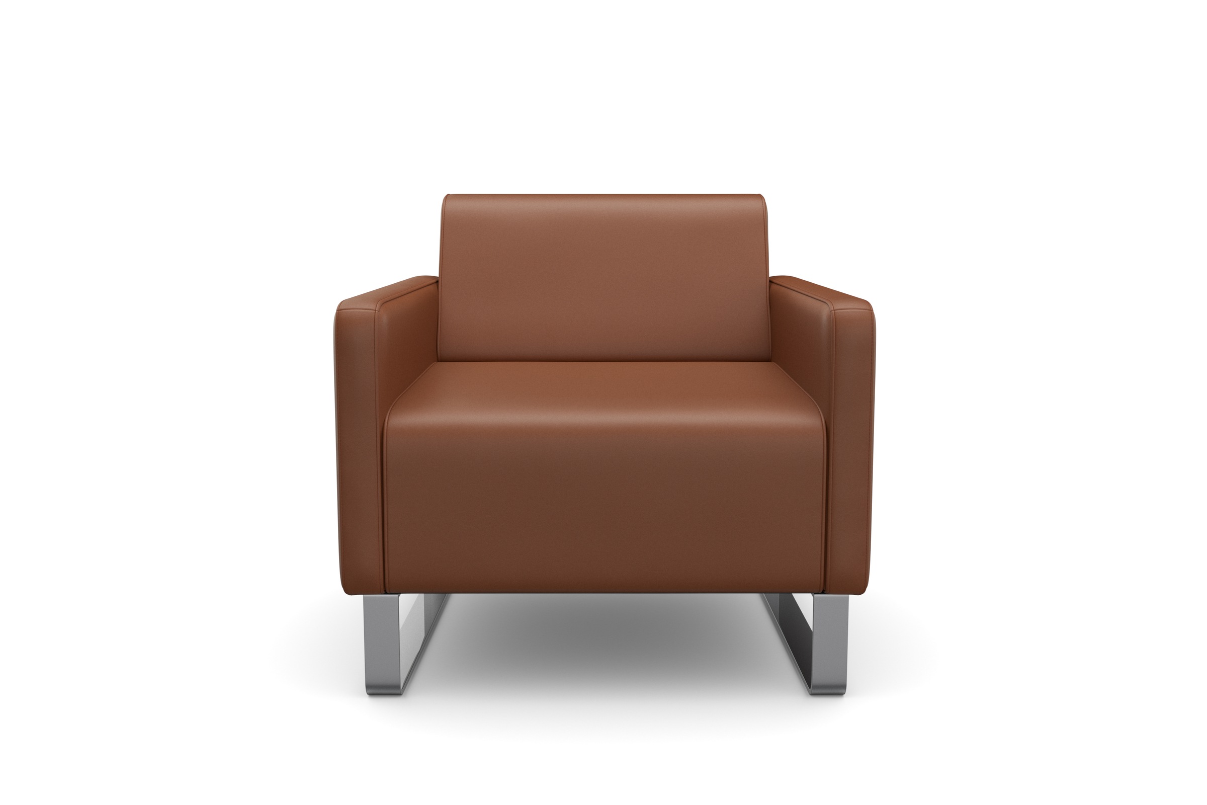 machalke® Sessel »single«, Ledersessel mit Metallkufen