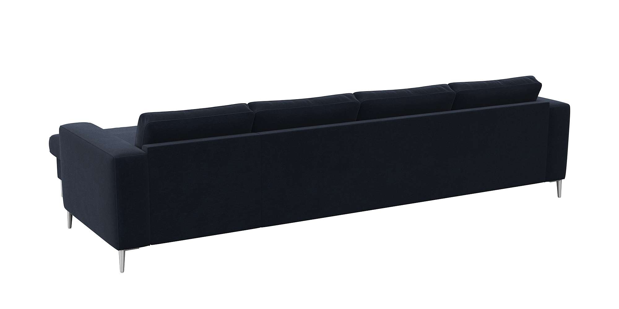 FLEXLUX Ecksofa »Fiore, super Sitzkomfort durch Kaltschaum im Sitz, L-Form«, breite Armlehnen, Füße Alu
