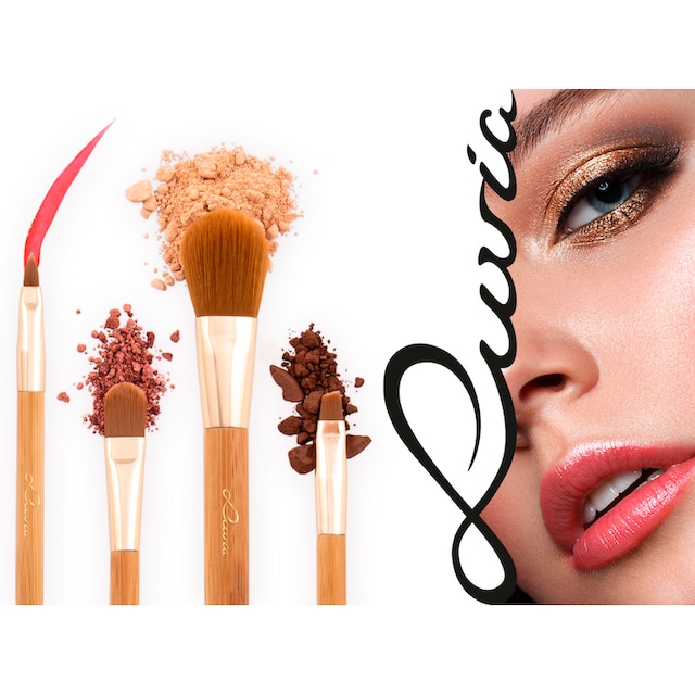 Luvia Cosmetics Kosmetikpinsel-Set »Travel Bamboo Tube«, (4 tlg.) bestellen  | UNIVERSAL