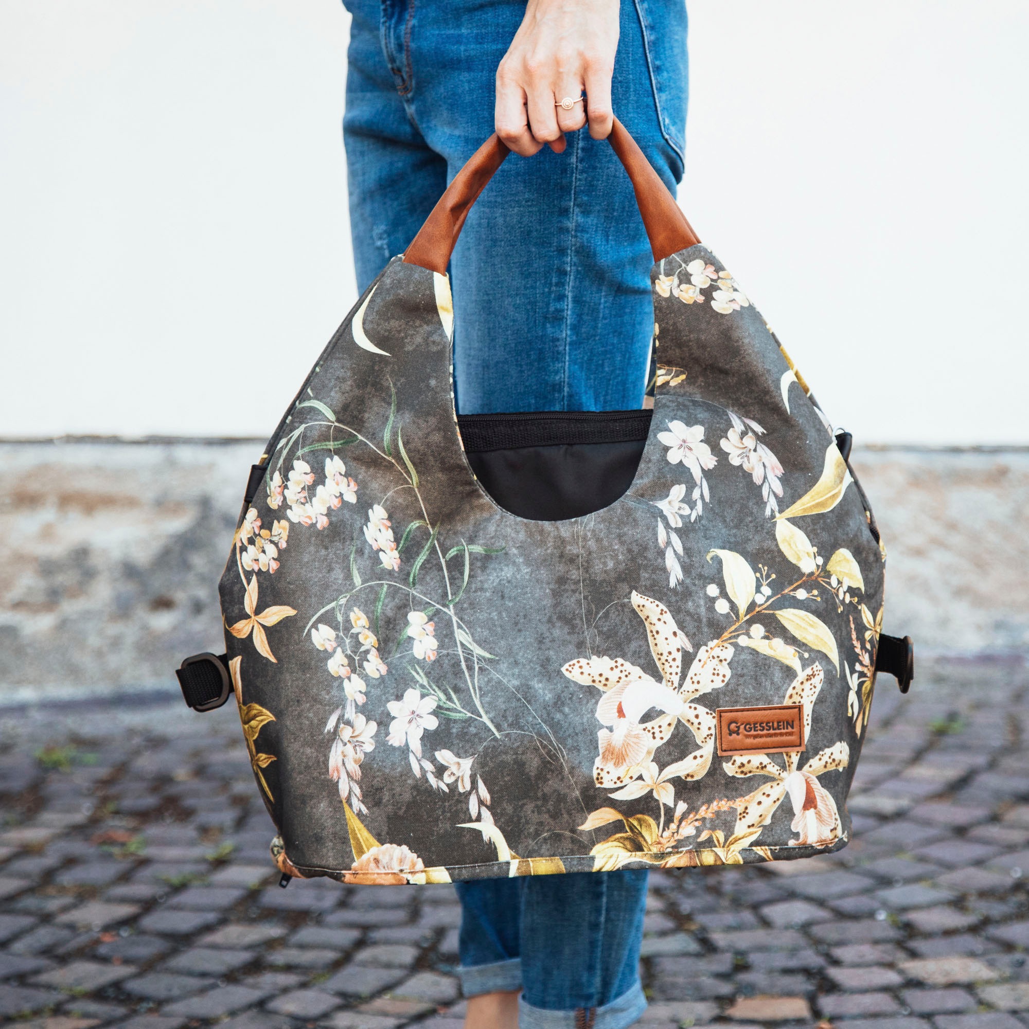 Gesslein Wickeltasche »N°5, schiefergrau«, mit Wickelauflage und Flaschenhalter, Made in Germany