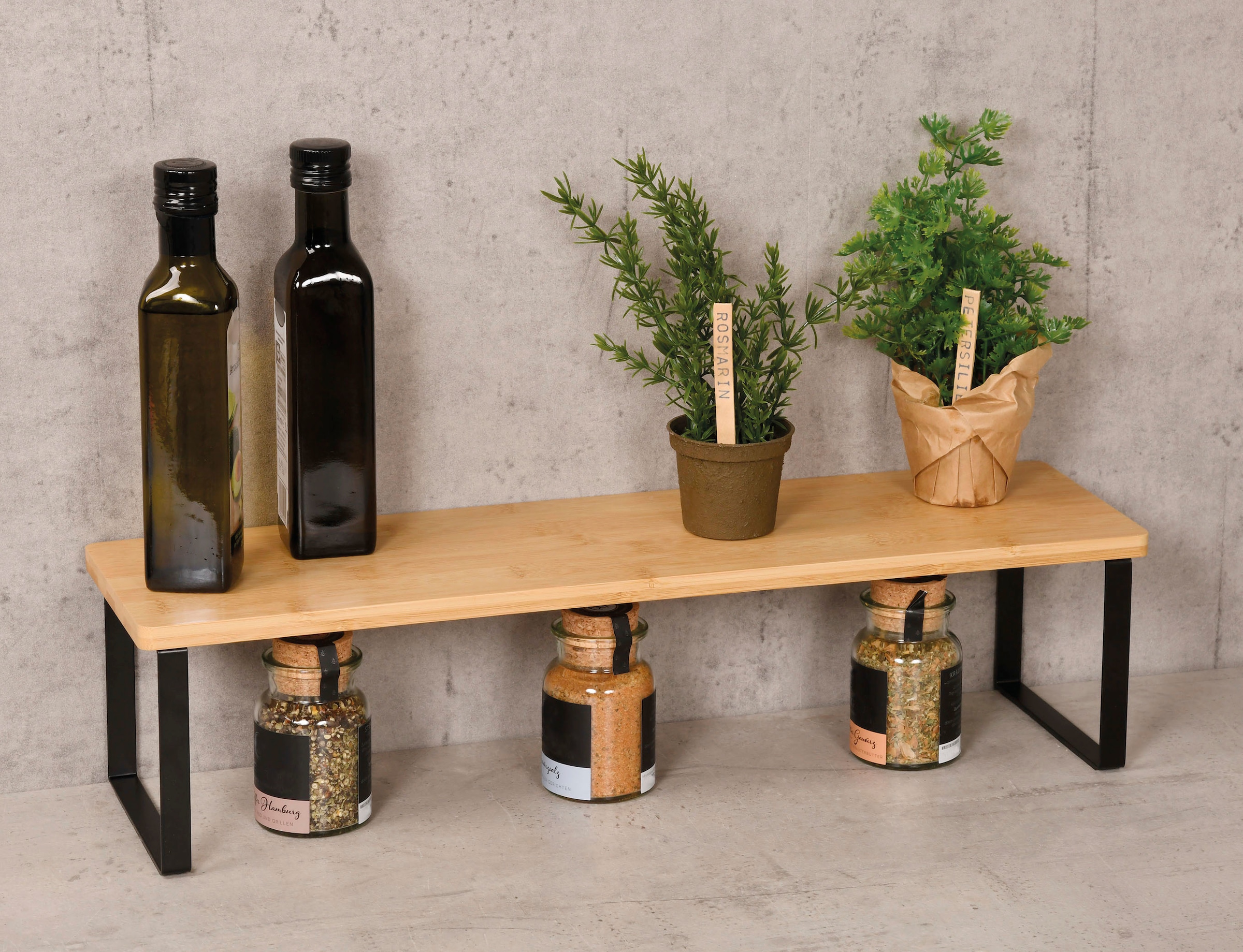 KESPER® Ablageregal, (1 St.), Holzplatte aus FSC®-zertifiziertem Bambus