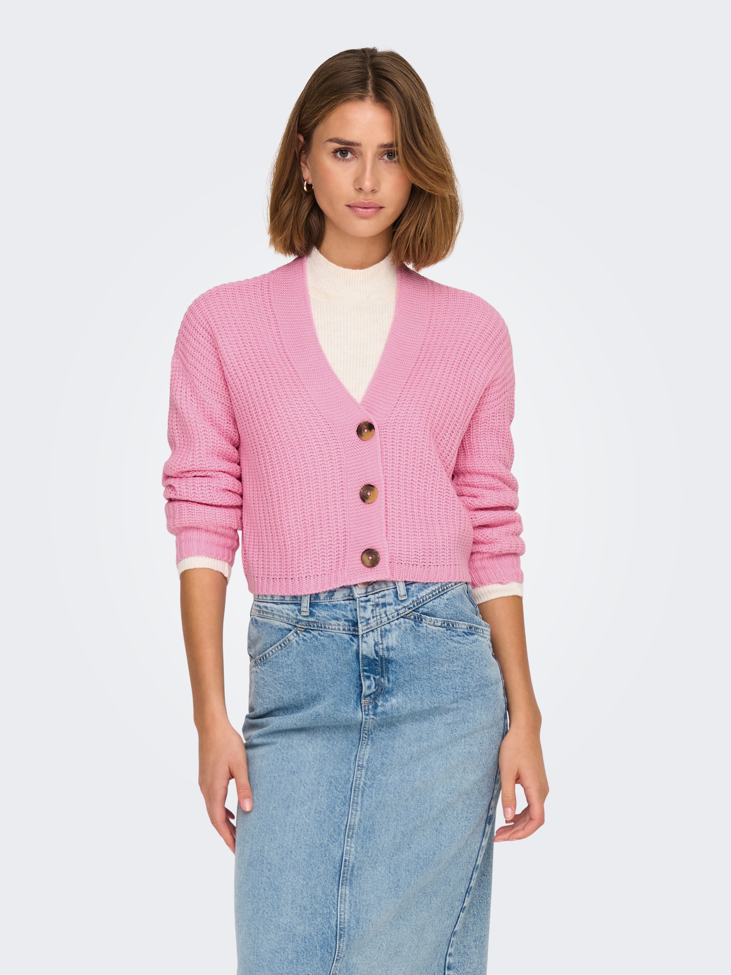 ONLY »ONLCAROL NICE L/S CARDIGAN KNT NOOS« Kunstfaser, regular fit