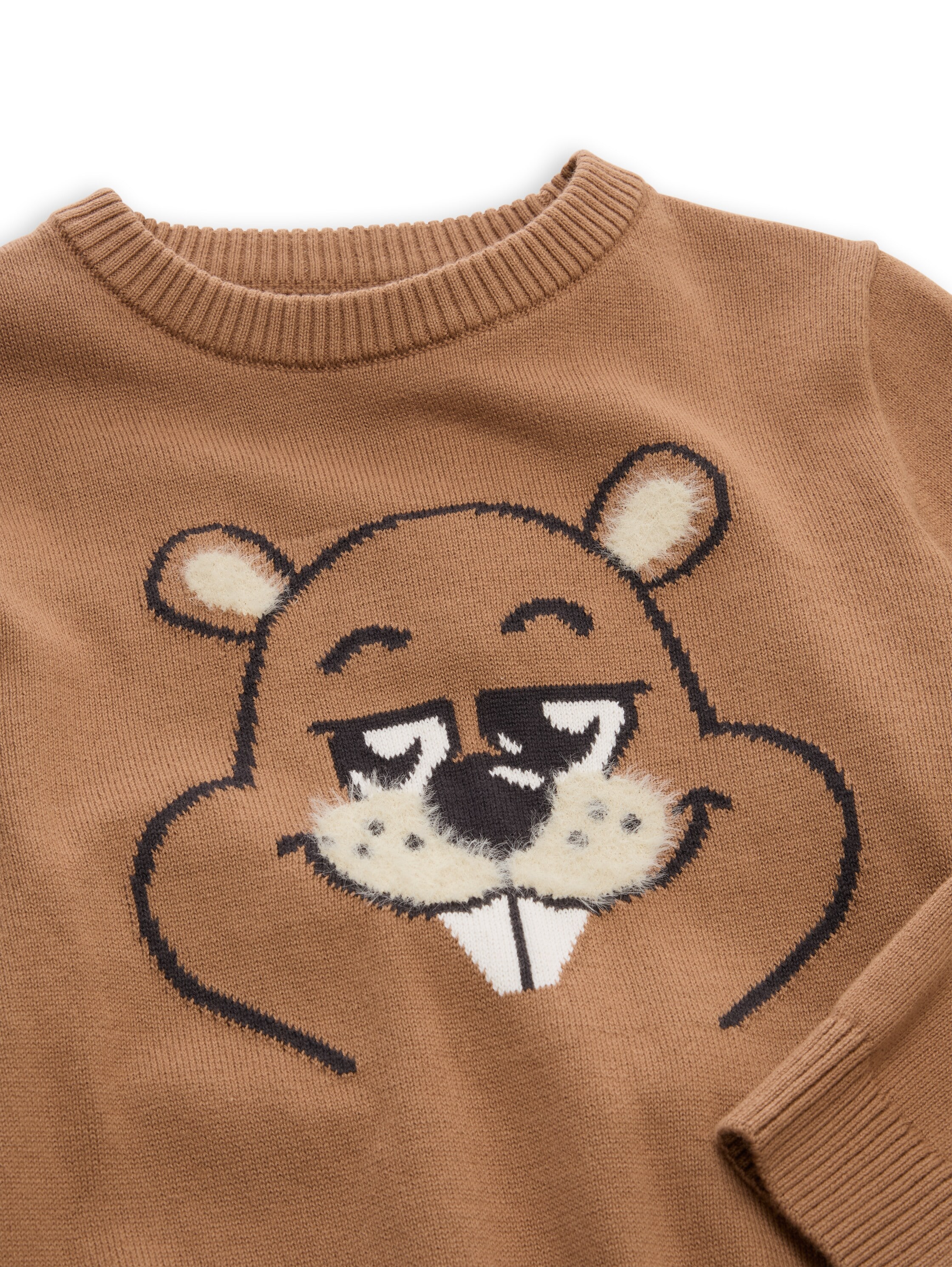 TOM TAILOR Strickpullover mit Biber-Motiv / für Kids