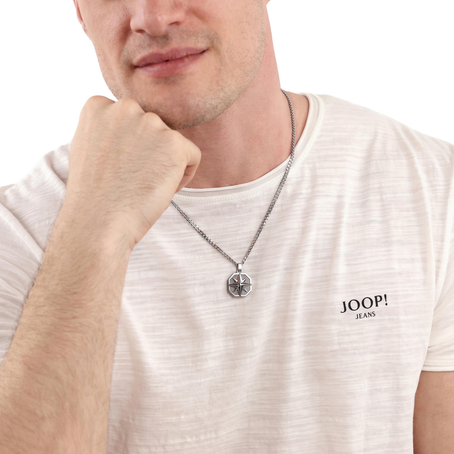 JOOP! Kette mit Anhänger »Kompass-Motiv«