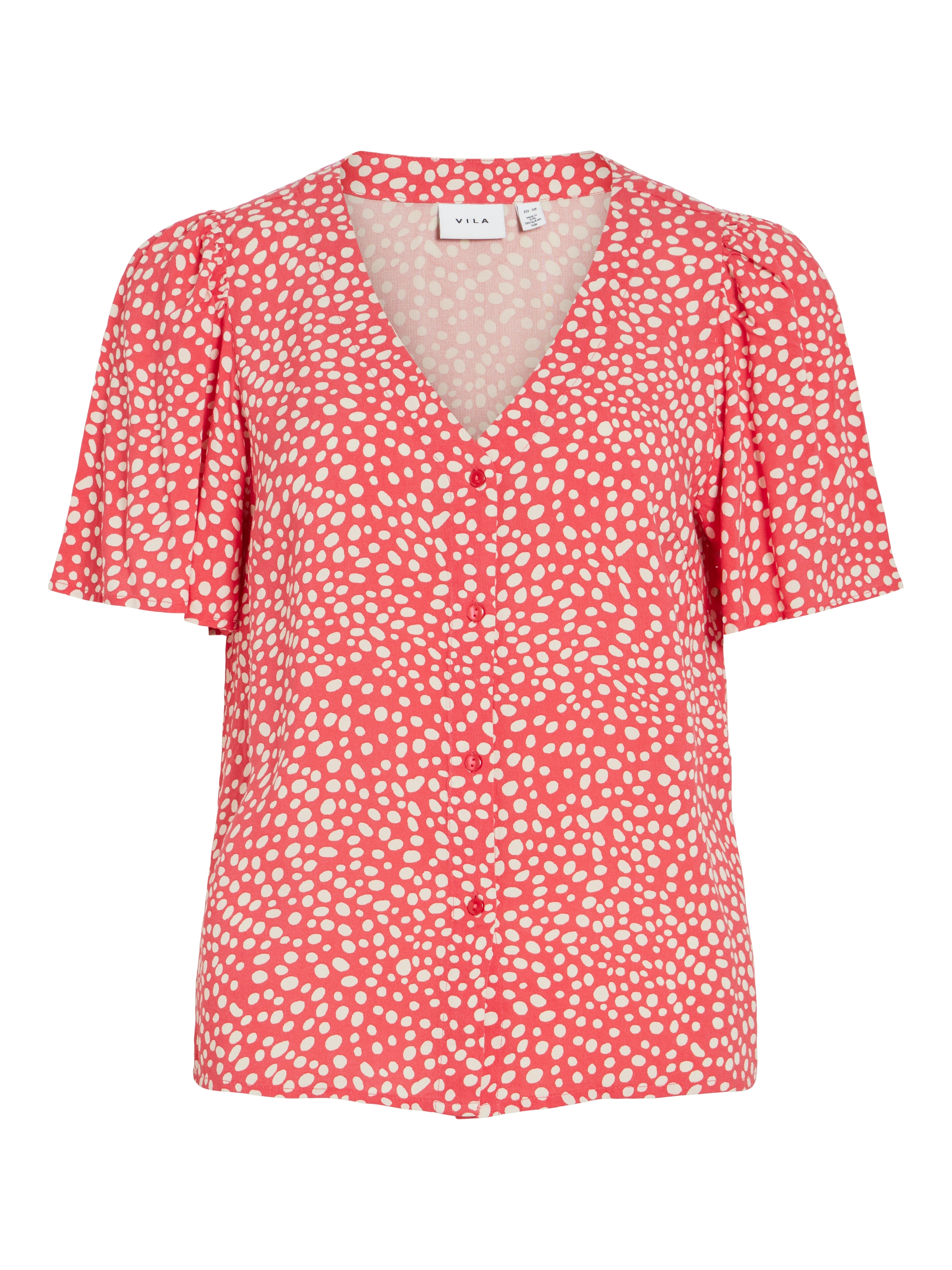 Vila Hemdbluse »VIGRACE V-NECK S/S SHIRT - NOOS«