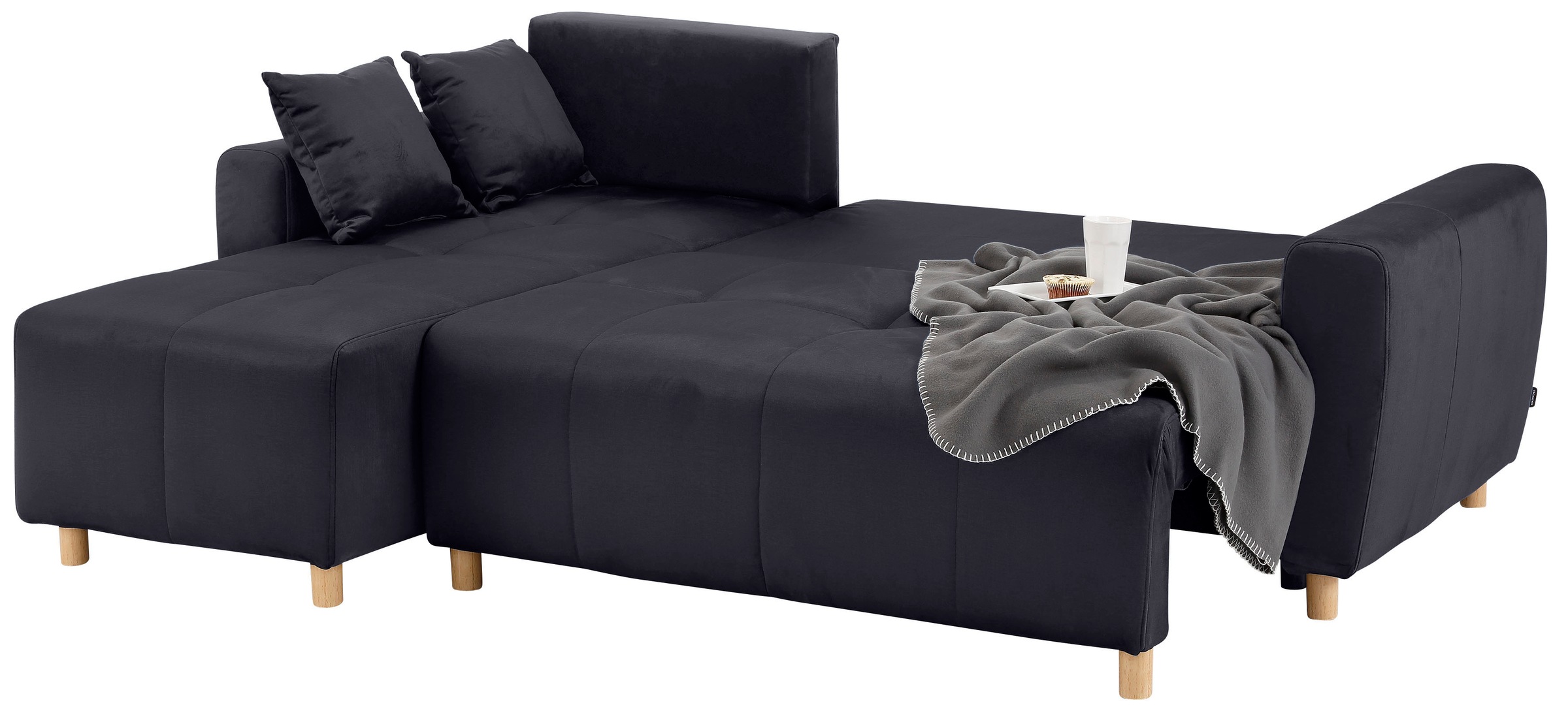 Home affaire Ecksofa »Scania L-Form«, wahlweise mit Bettfunktion und Bettkasten