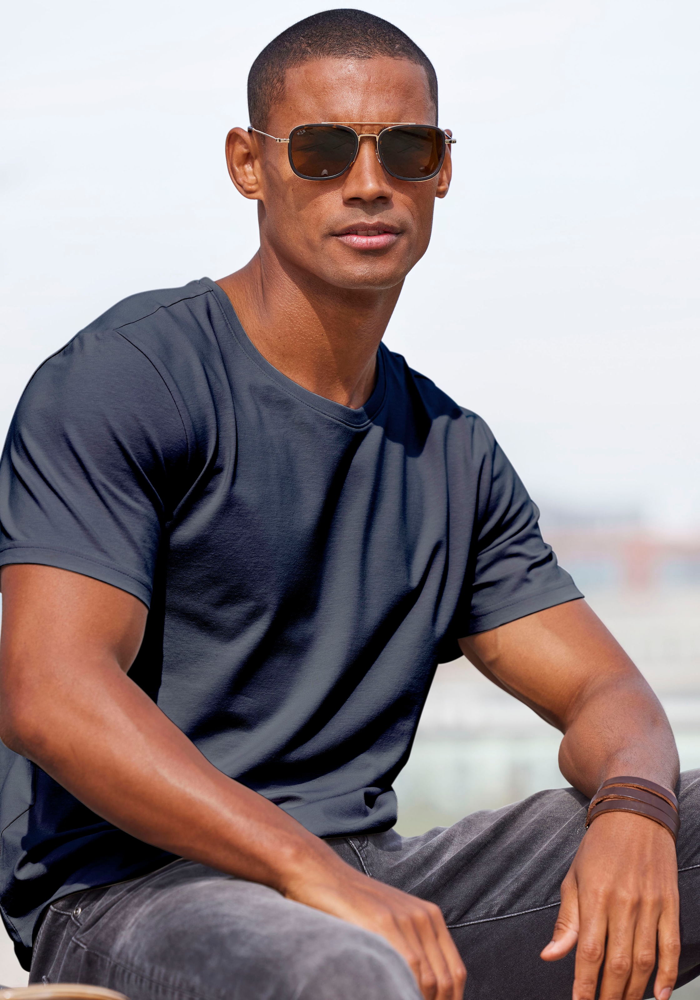 AUTHENTIC LE JOGGER T-Shirt Packung, 2,  Freizeitshirt aus 100% Baumwolle