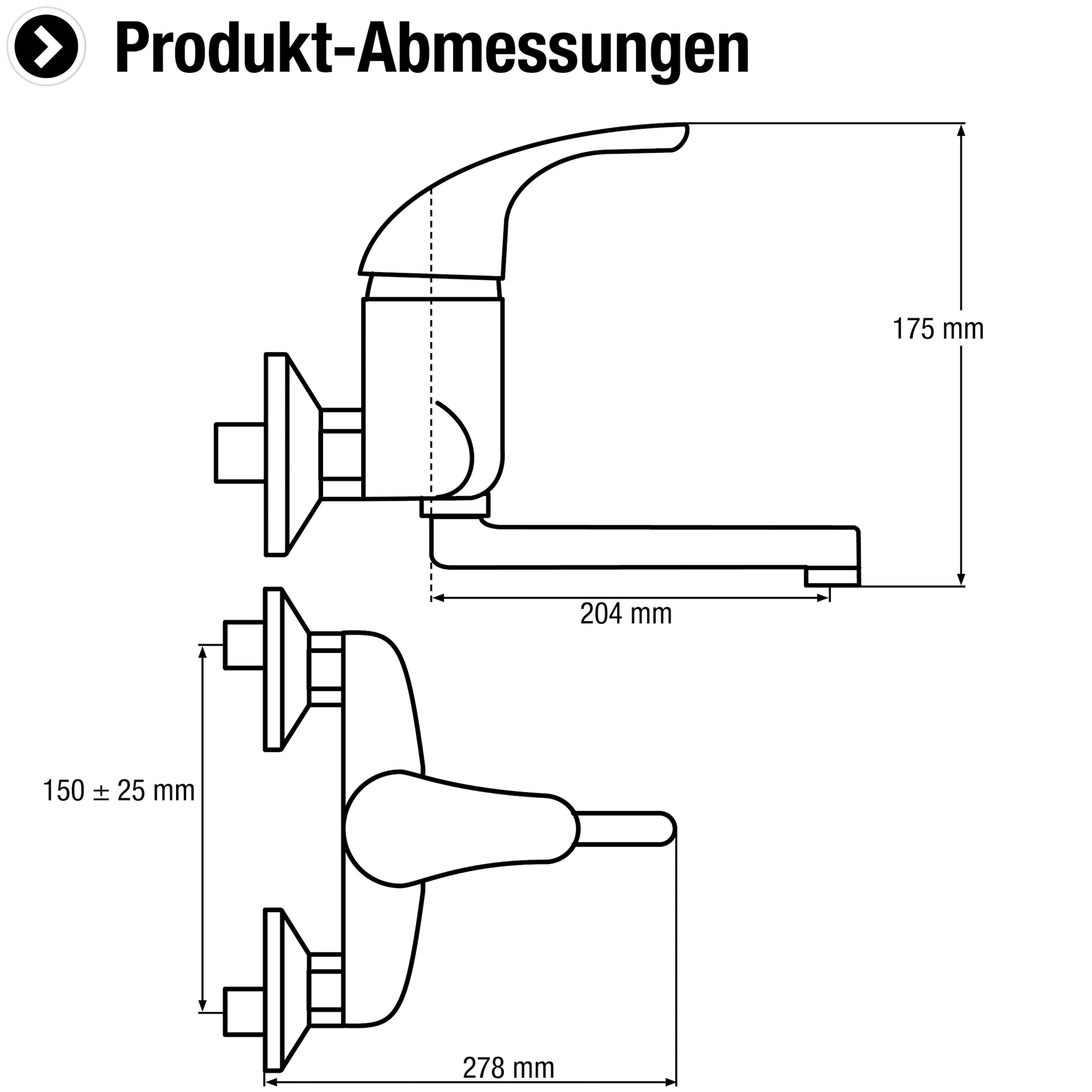 CORNAT Spültischarmatur »PUNTO« Einhebelmischer, Durchflussmenge bei 3 bar: ca. 17,80 l/min