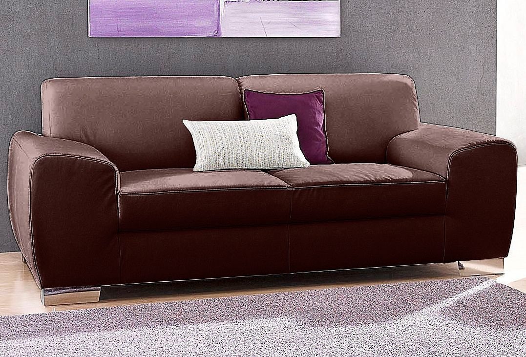DOMO collection 2-Sitzer "Ricardo kubisch, modern & elegant, bequem, Federkern, Breite 204cm"