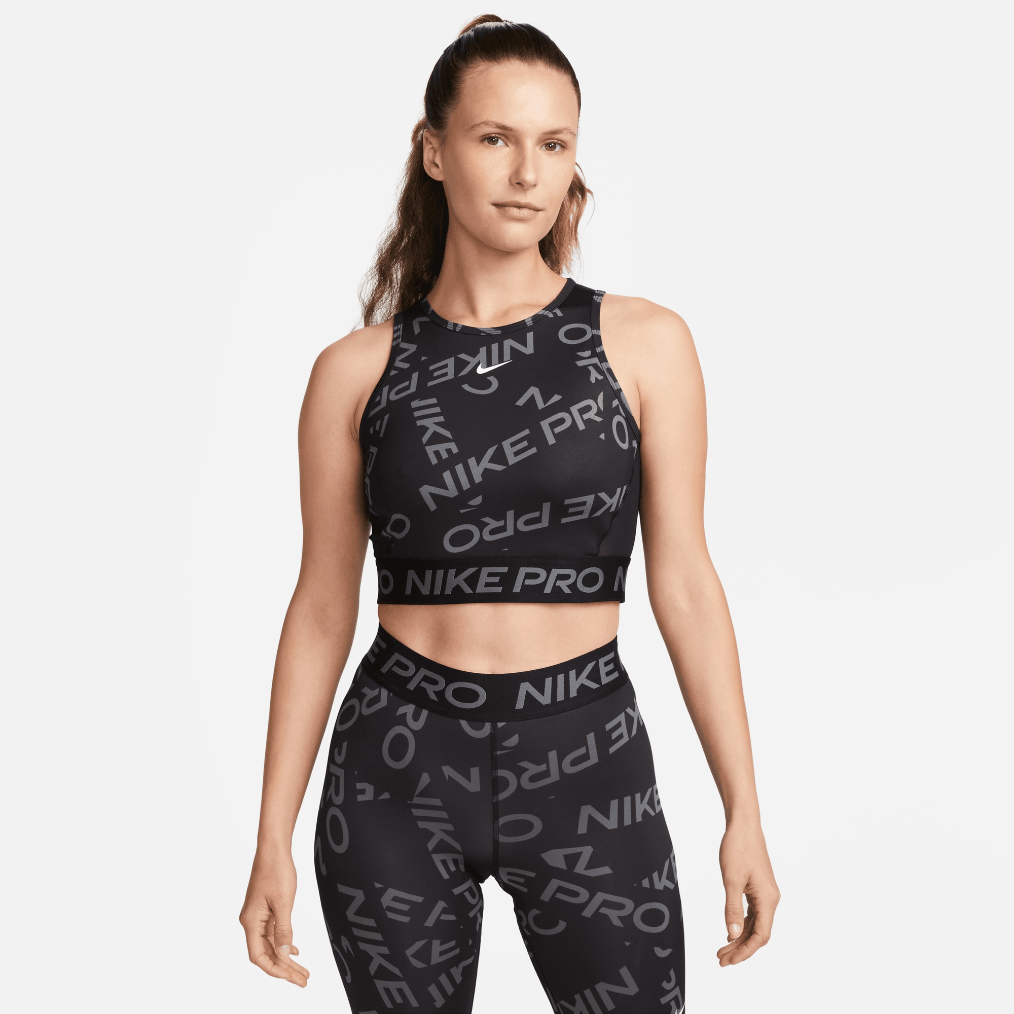 Nike Trainingstop »W NP DF CROP TANK AOP«