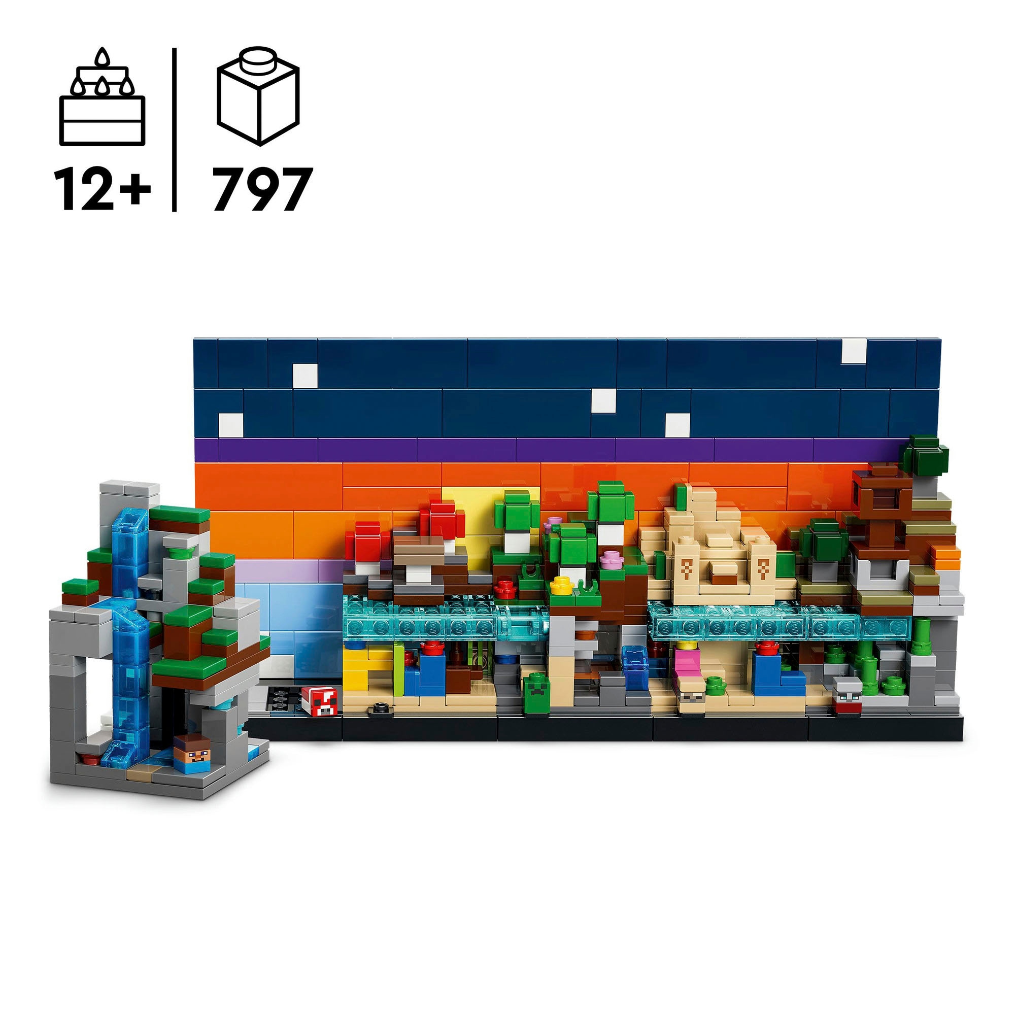 LEGO® Konstruktionsspielsteine »Mini-Biome (21589), LEGO Minecraft« Made in Europe