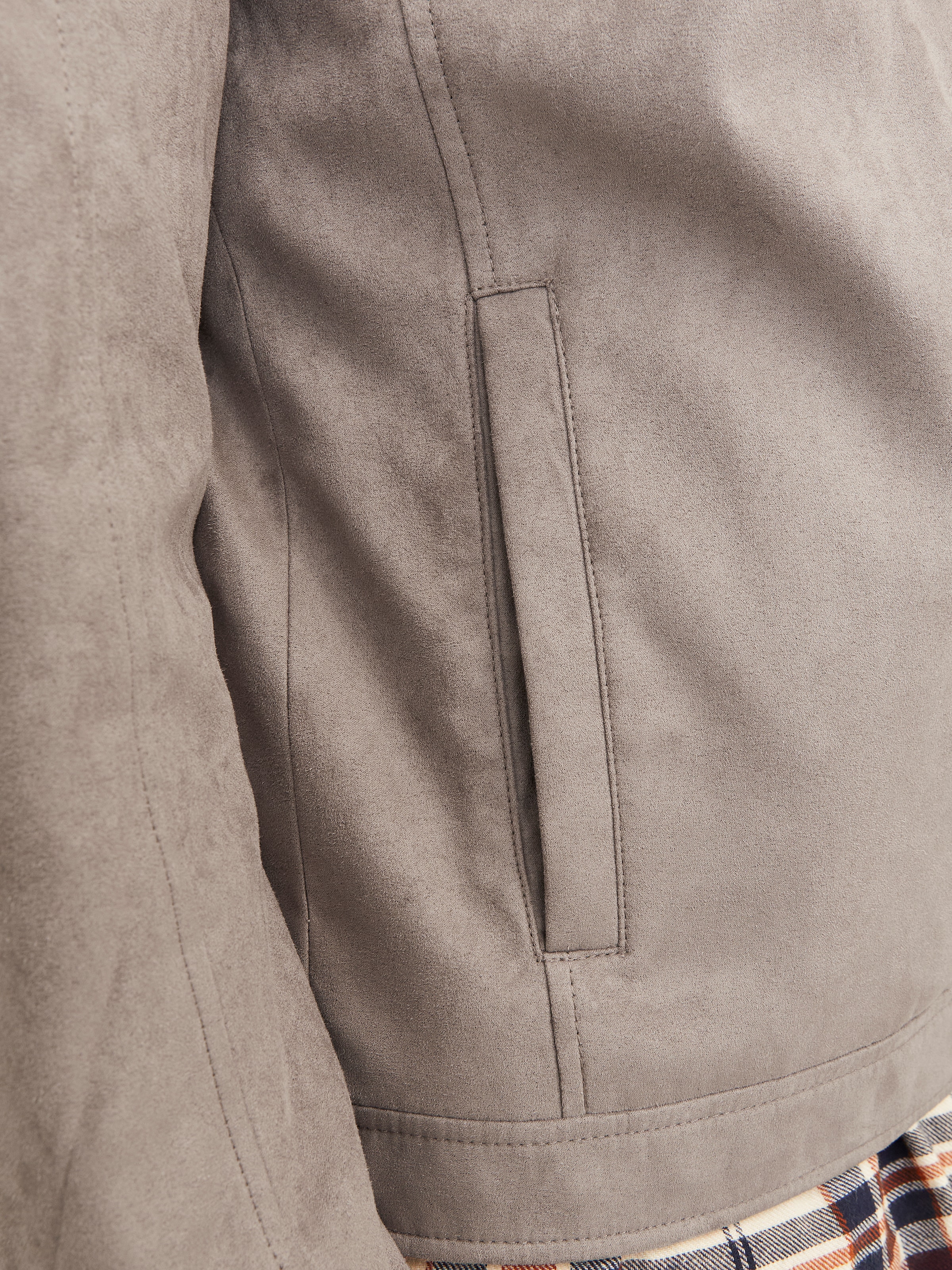 Jack & Jones Lederimitatjacke »JJEDYLAN CLEAN JACKET NOOS« ohne Kapuze mit Bandkargen