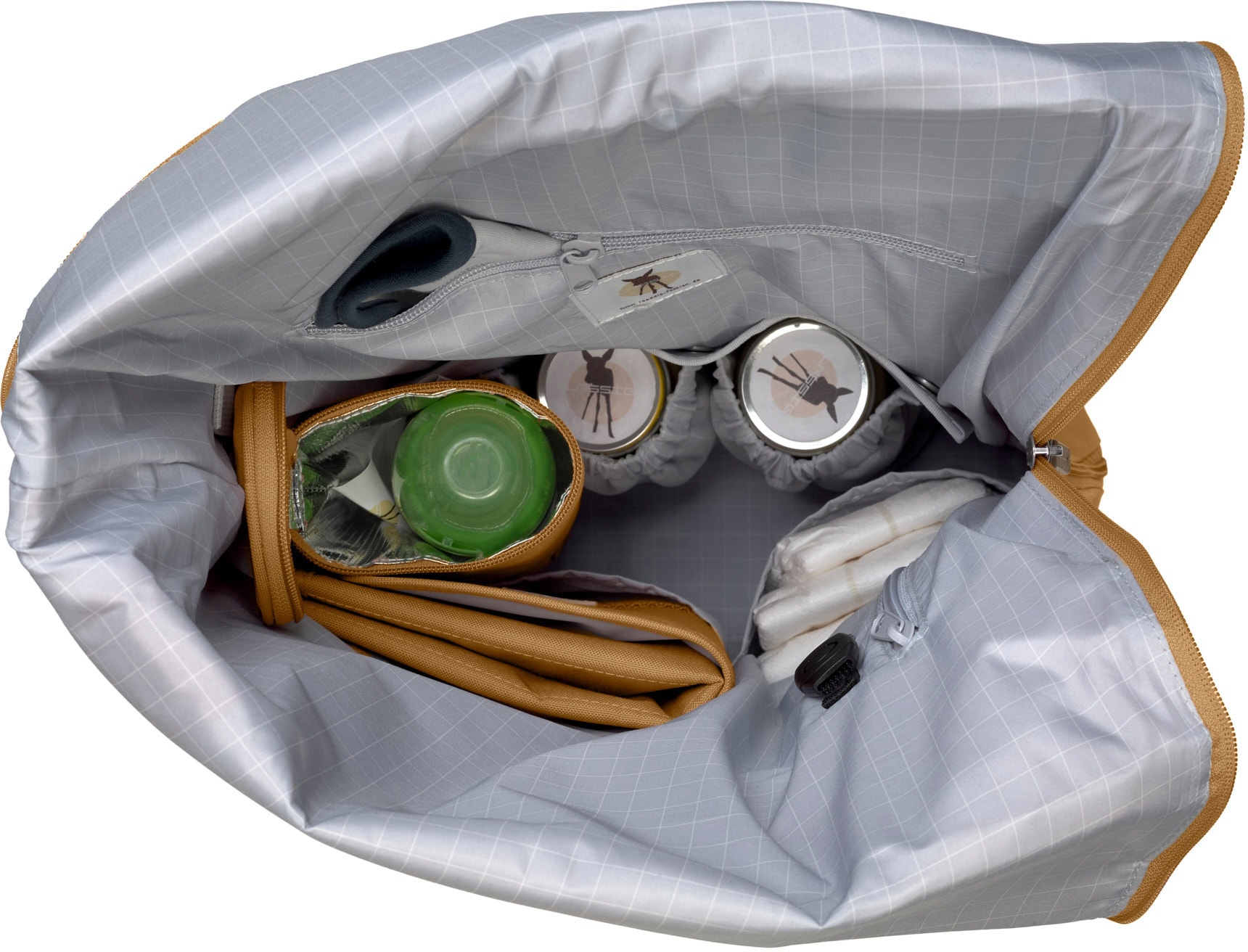 LÄSSIG Wickelrucksack »Green Label, Rolltop, orange«, PETA-approved vegan; zum Teil aus recyceltem Material