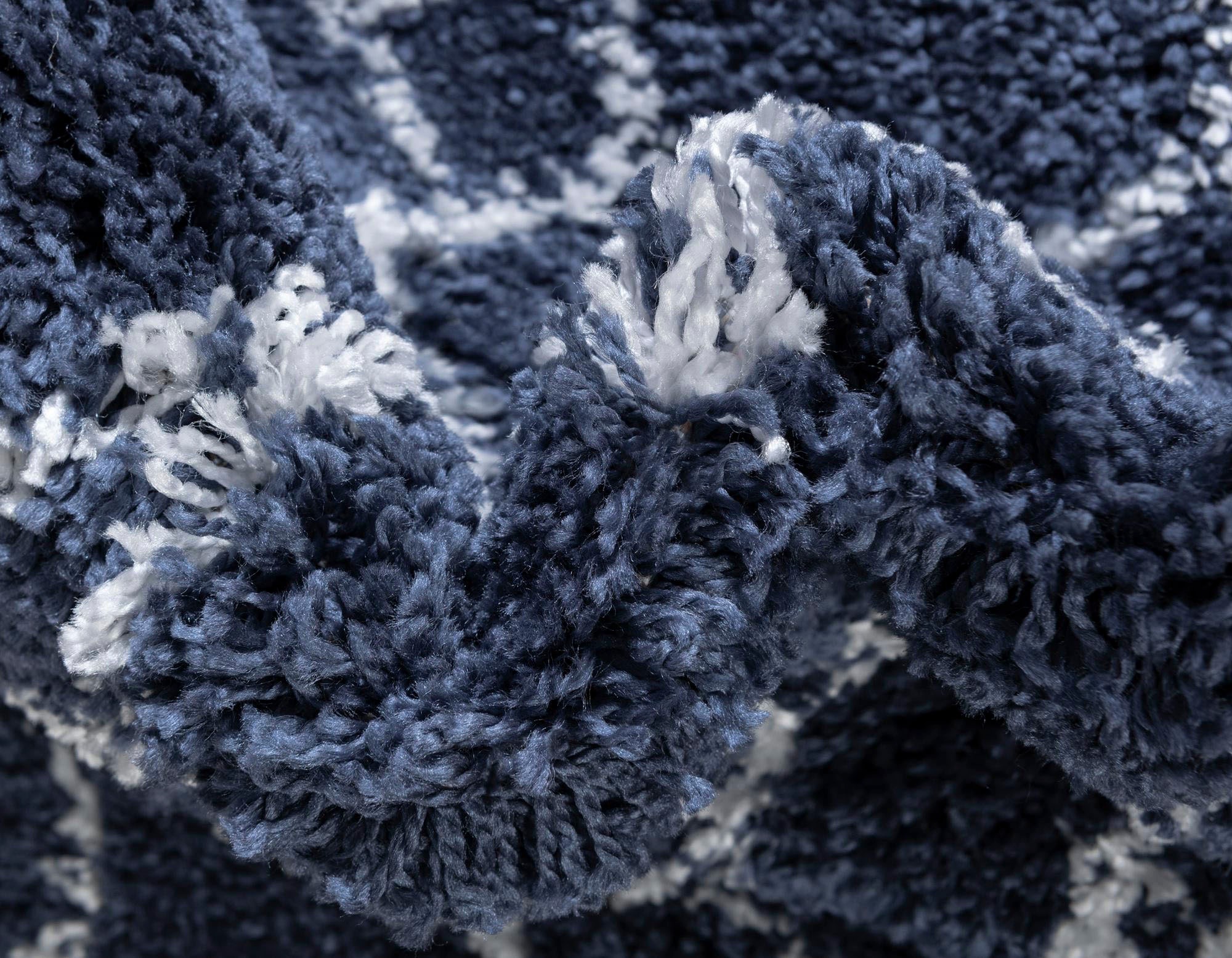Myflair Möbel & Accessoires Hochflor-Teppich »Temara Shag Lagerräumung«, rund, 51 mm Höhe, gewebt, Scandi Design, ideal im Wohnzimmer & Schlafzimmer