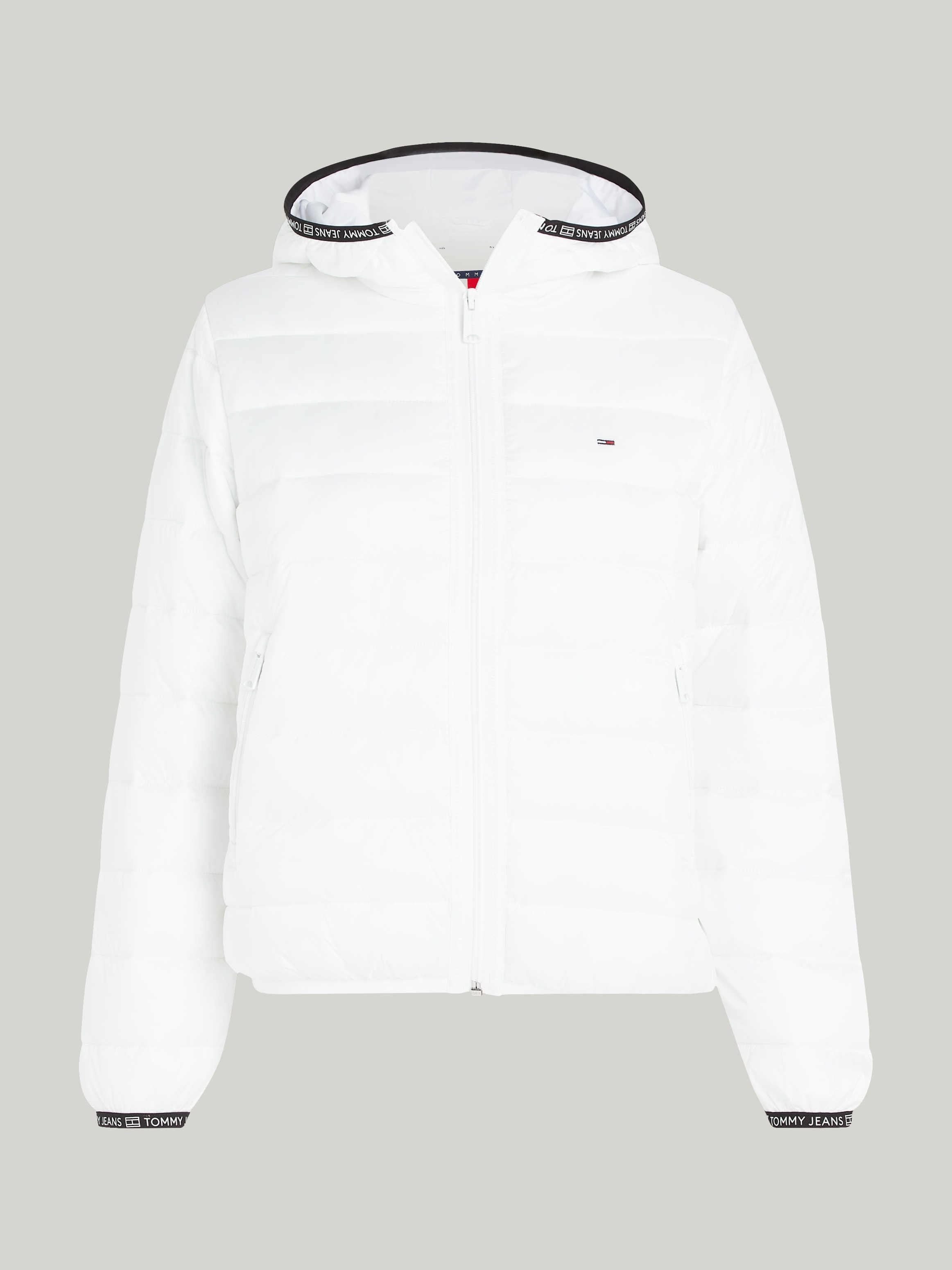 Tommy Jeans Steppjacke »TJW QUILTED TAPE HOOD JACKET EXT«, mit Kapuze, mit Kapuze