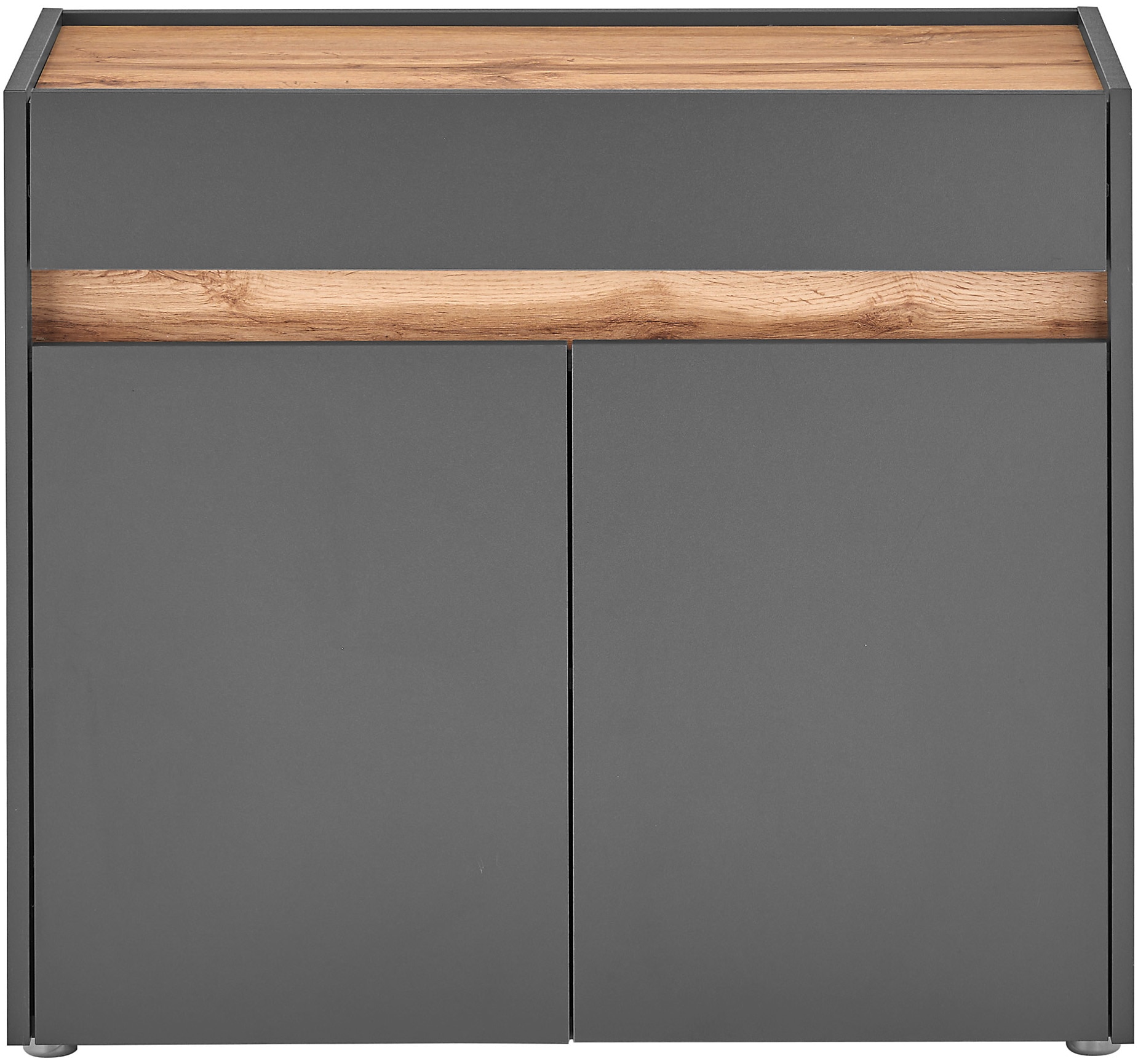 INOSIGN Kommode »GIRON/ CiTY, Schrank in Wotan Eiche, Sideboard im modernen Design«, in zwei Farben erhältlich, 2 Türen, 1 Schubkasten, 80 cm breit