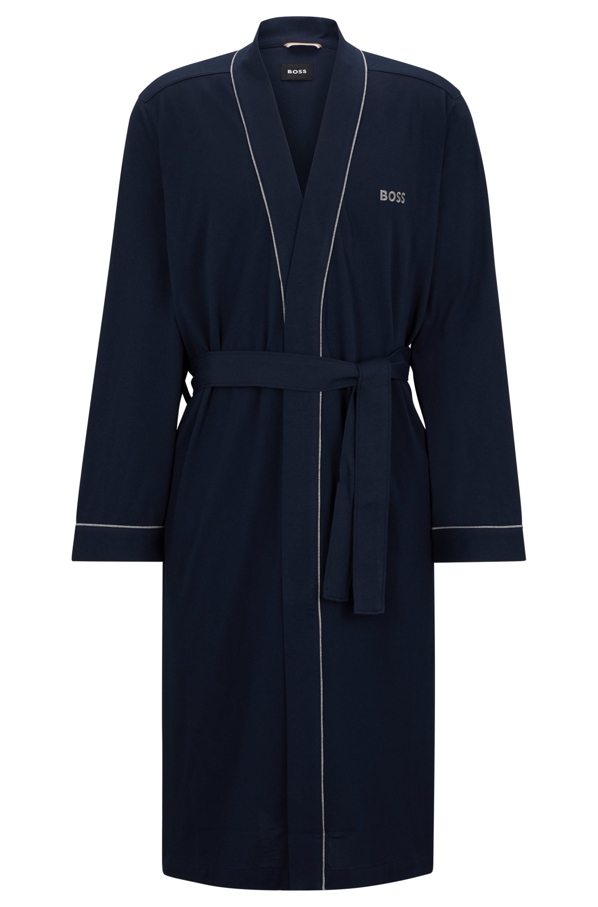 BOSS Morgenmantel »Kimono BM«, mit Logostickerei