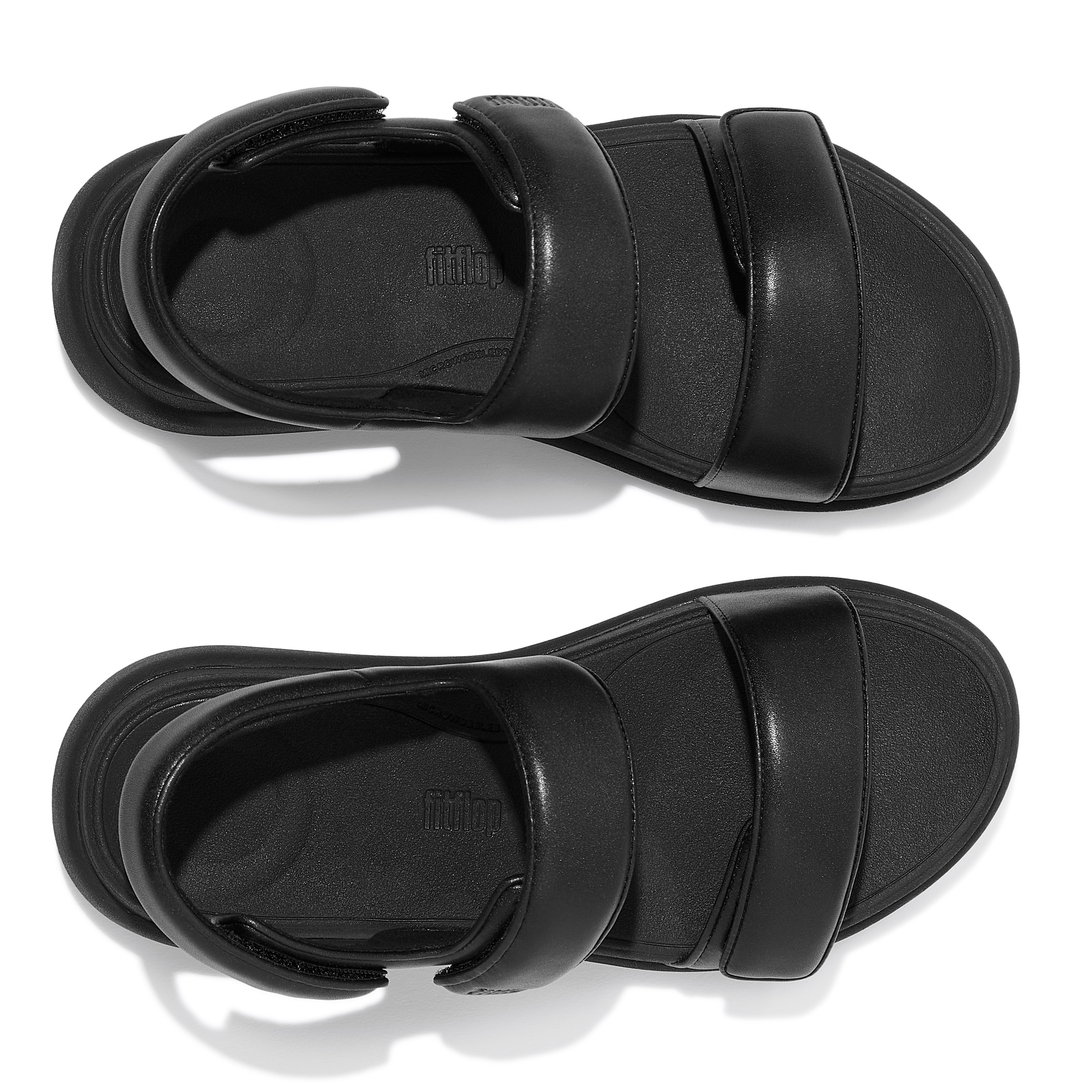 Fitflop Sandale »F-MODE GO«, Keilsandale, Klettschuh, Sommerschuh mit hervorragender Dämpfung
