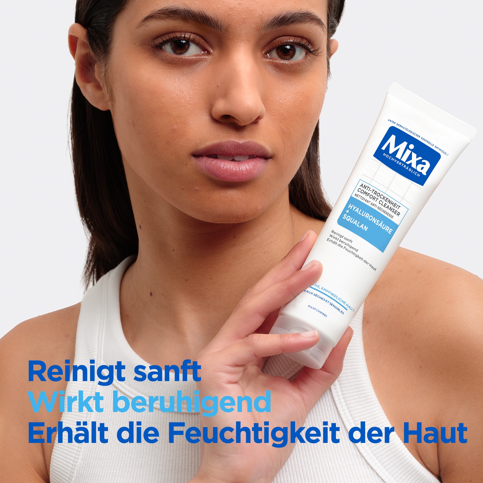 Mixa Gesichts-Reinigungsfluid »Mixa Anti-Trockenheit Comfort Cleanser« mit hoher Wirkungskraft