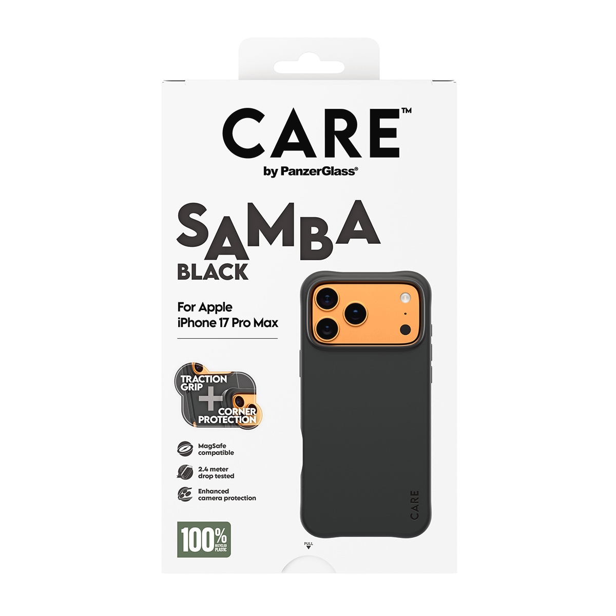 CARE by PanzerGlass Handyhülle »Samba MagSafe Case für Apple iPhone 17 Pro Max« Apple iPhone 17 Pro Max Backcover, Schutzhülle, Handyschutzhülle, Case, Schutzcase, stoßfest