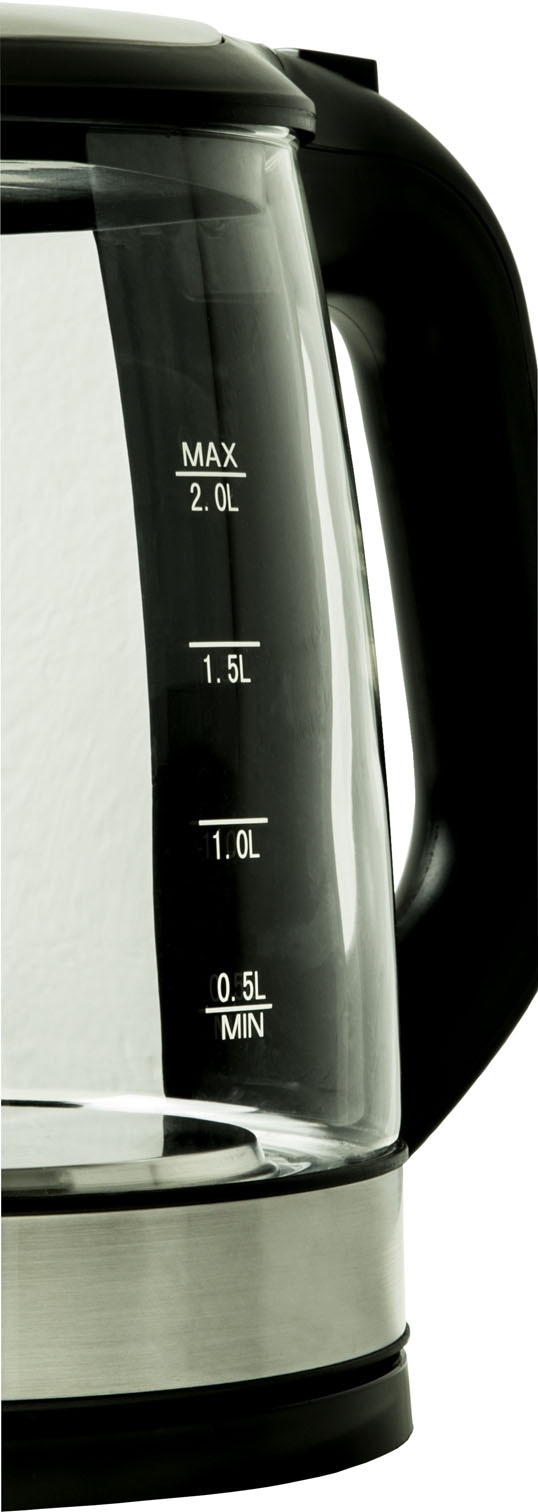 exquisit Wasserkocher »WK 3501 swg«, 2 l, 2200 W mit 3 Jahren XXL Garantie | Wasserkocher