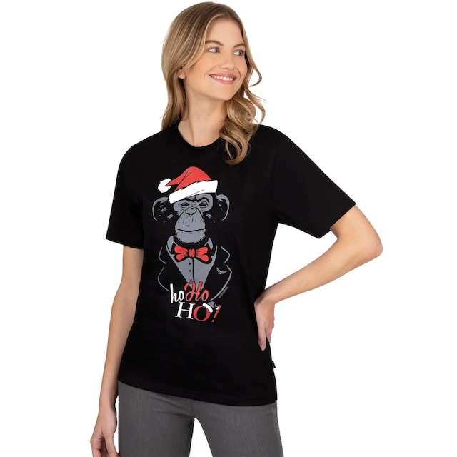 Trigema T-Shirt »TRIGEMA T-Shirt mit weihnachtlichem Motiv« bei ♕