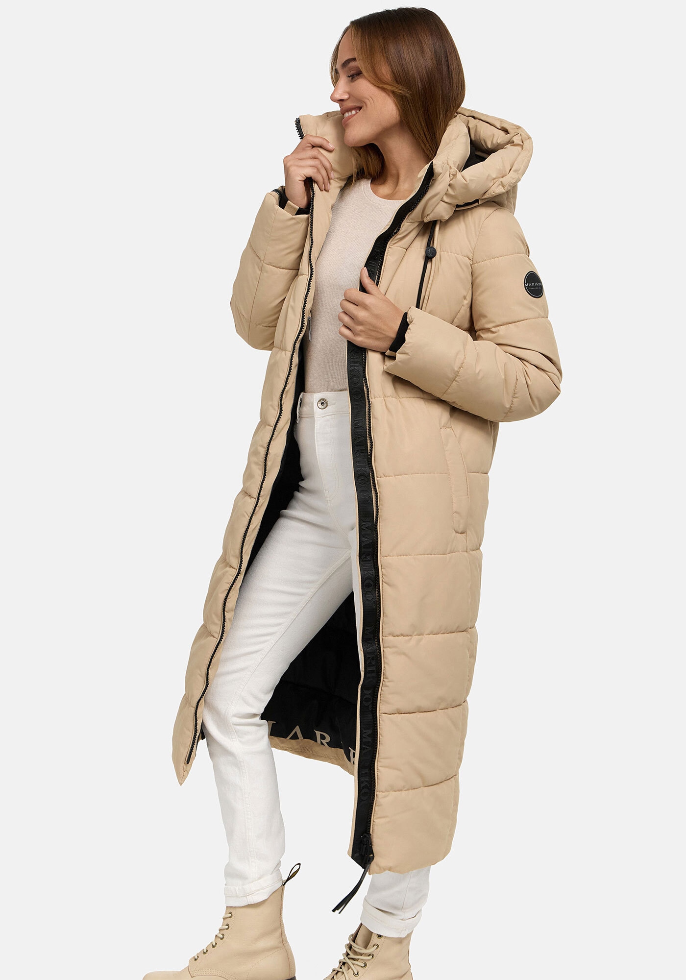 Marikoo Winterjacke »Marikoo Nadeshikoo XVI Damen lange Winter Steppjacke B985«