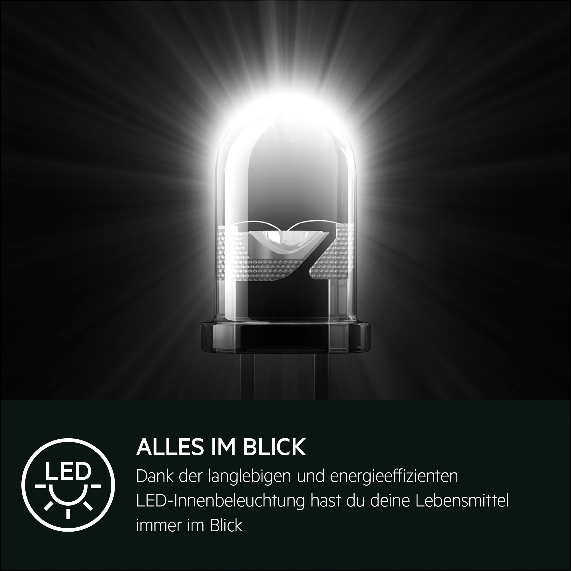 AEG Einbaukühlschrank Serie 6000 »TSK5O121ES«, 98 L, LowFrost-weniger Eisbildung, Temperaturalarm, Festtür