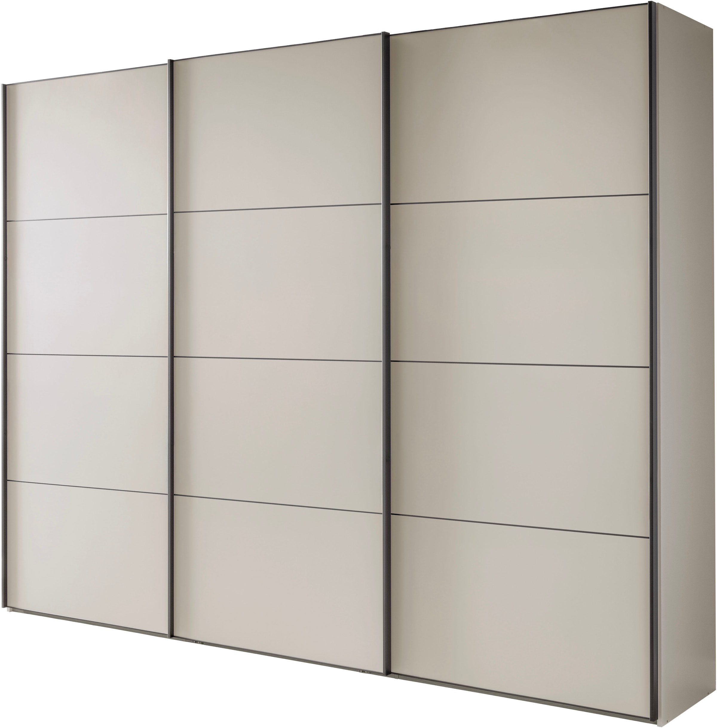 WIEMANN Schwebetürenschrank »Phoenix, Made in Germany, modernes Design, Highlight, Blickfang« Viele Farbkombinationen, in 4 Breiten und in 2 Höhen erhältlich,  maximaler Staurraum, inkl.Einlegeböden, Wäscheböden u. Dämpfer