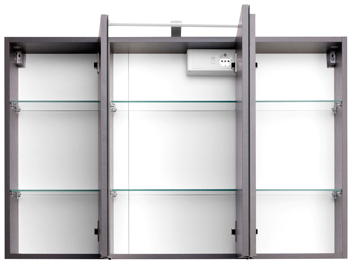 welltime Spiegelschrank »Florida«, Breite 100 cm, mit LED-Beleuchtung