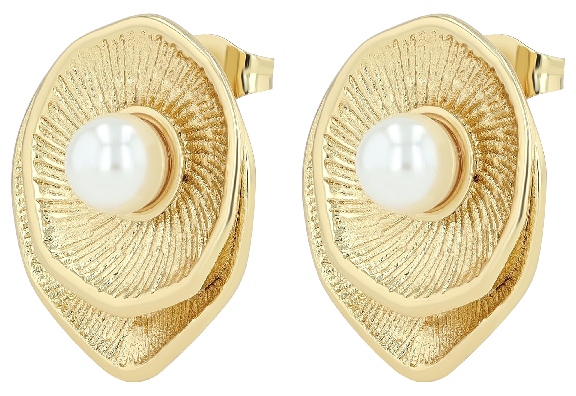 Adelia´s Paar Ohrstecker »Damen Ohrringe ¿ Ohrstecker aus Edelstahl mit Perle«