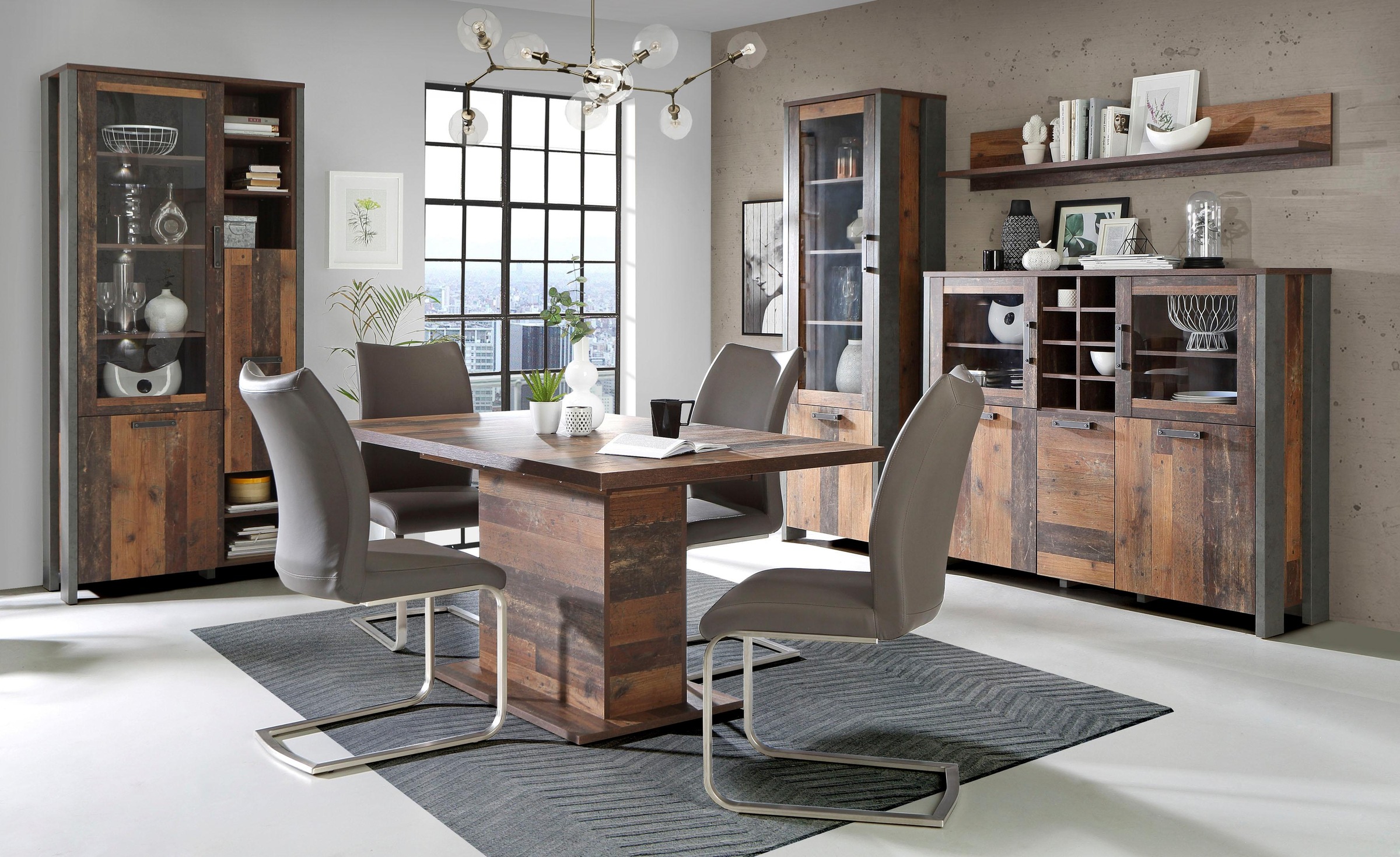 FORTE Vitrine »Clif«, Höhe 204 cm