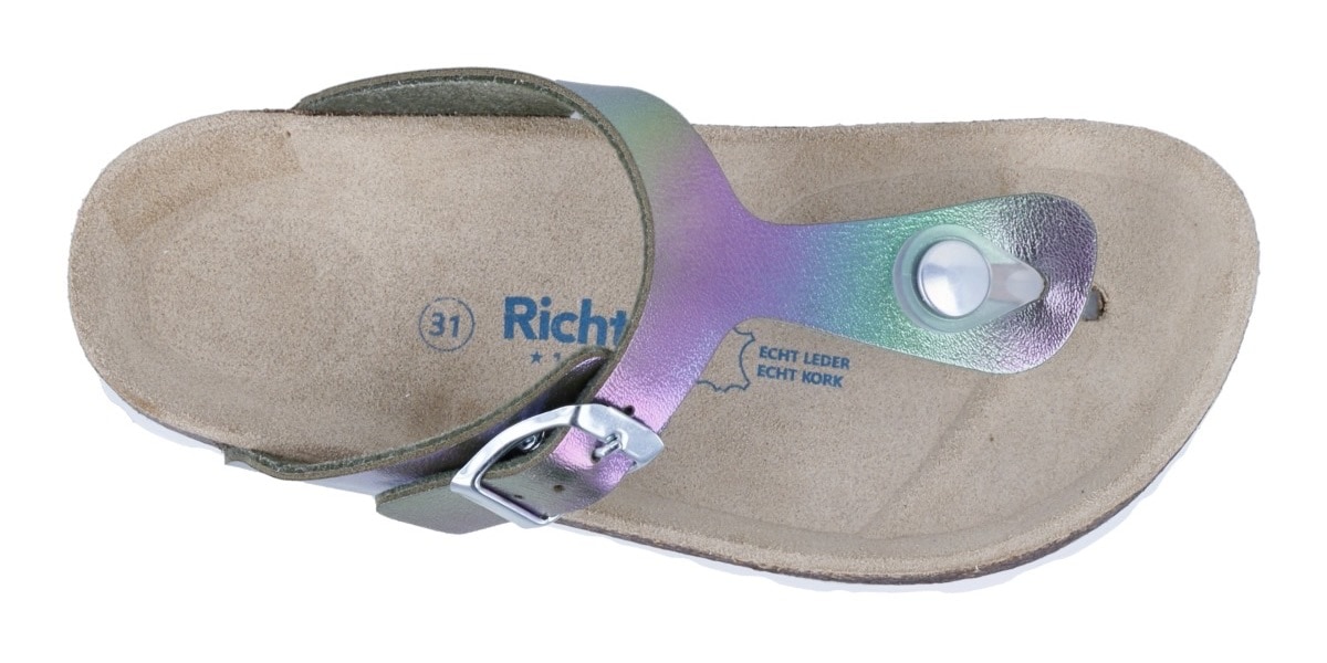 Richter Zehentrenner »Bio«  Sandale, Sommerschuh, Größenschablone zum Download, mit WMS