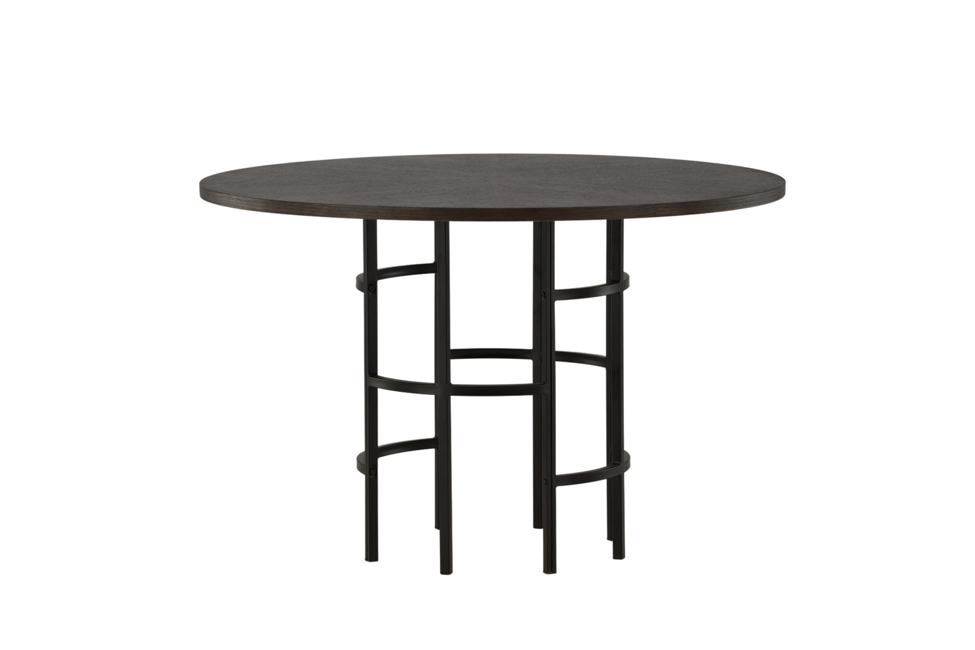 Venture Home Esstisch »Copenhagen, runder Esstisch in warmer Braunoptik, Ø 115 cm« Esszimmertisch, MDF, Furnier, rund, einladend, modern