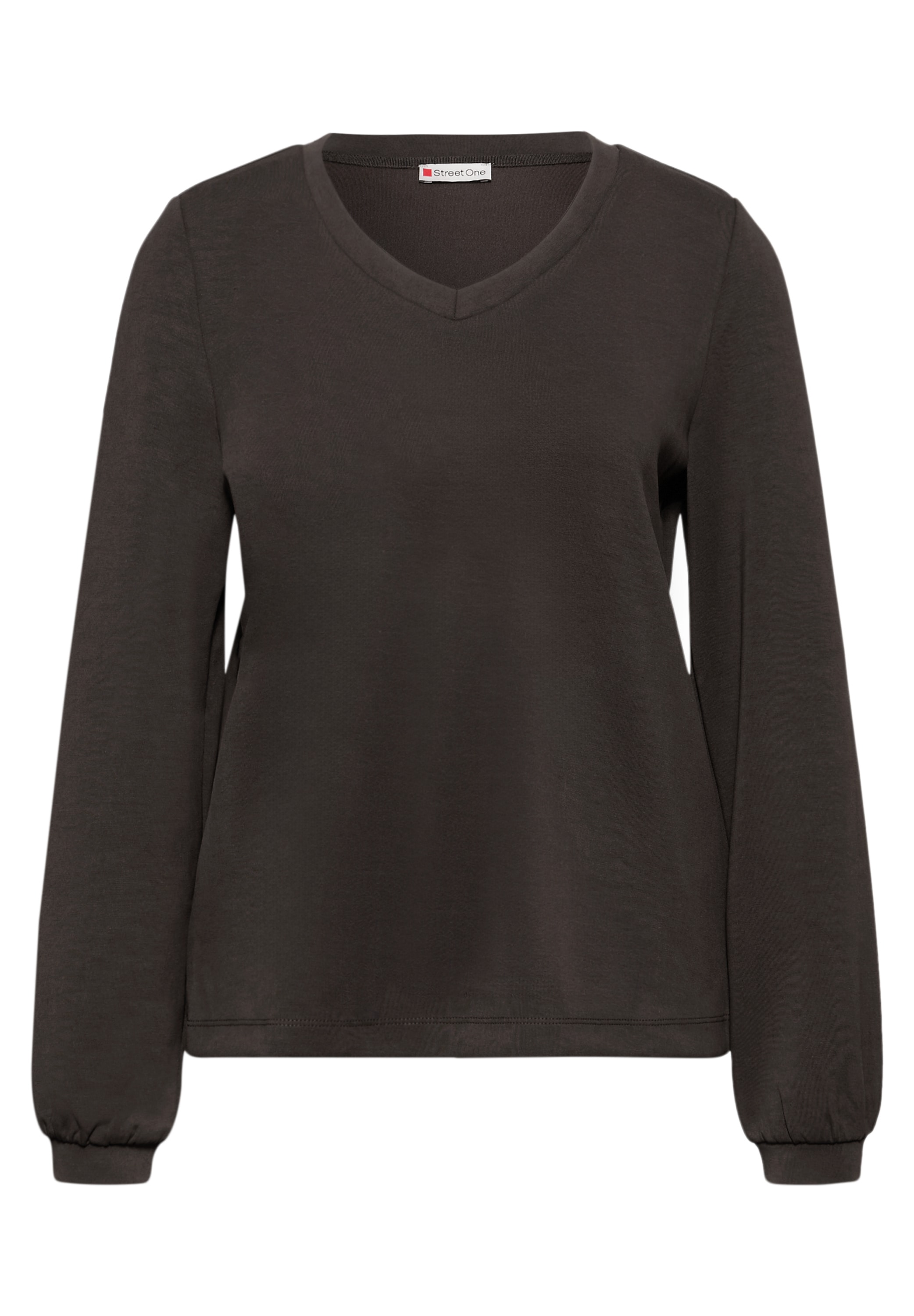 STREET ONE Sweatshirt , mit V-Ausschnitt
