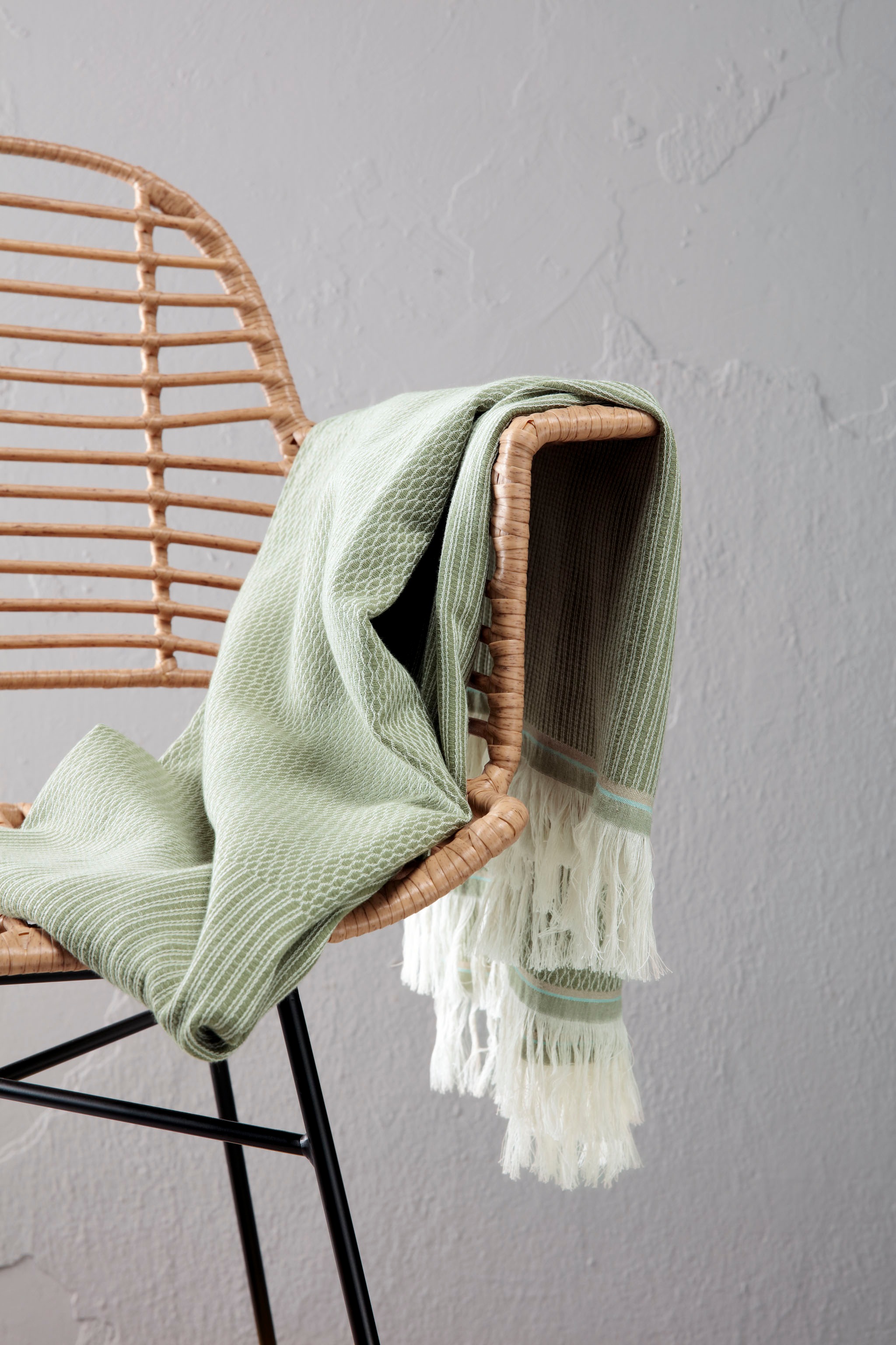 Biederlack Plaid »Lines«, hochwertige Franse, Kuscheldecke