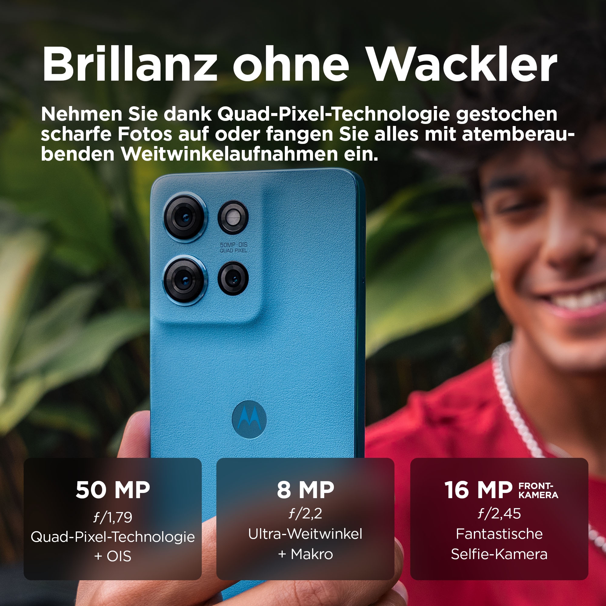 Motorola Smartphone »moto g75 256GB«, Aqua Blue