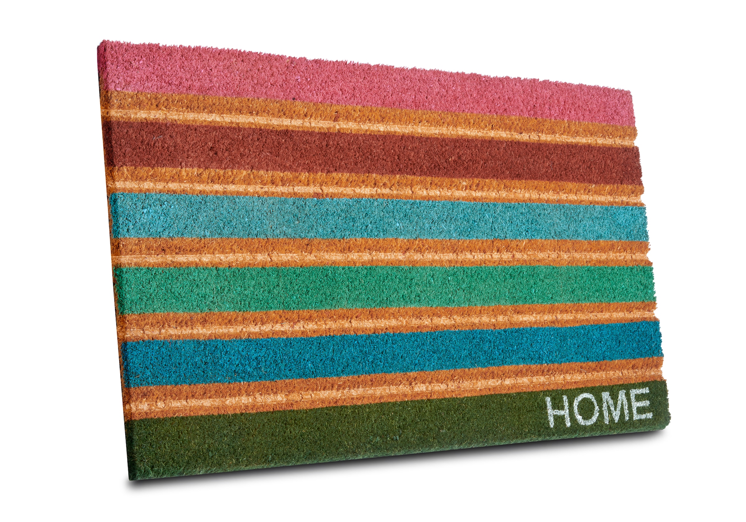 HANSE Home Fußmatte »Mix Bunt rechteckig, Innen, Kokosmatte, Colorful Rutschfest, Mats Outdoor, Schmutzfangmatte, Stripes«, Kokos, Kokos