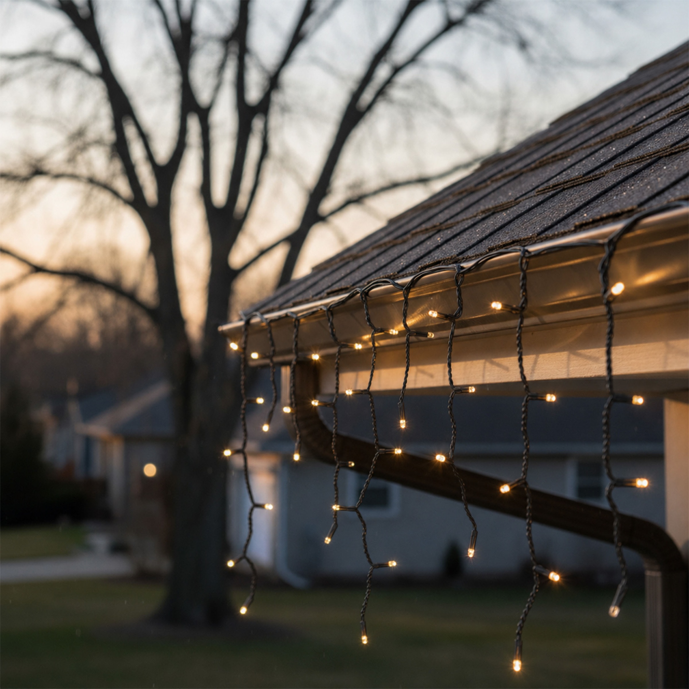 OTTO home LED-Lichterkette »Luvennia in 6, 12 und 24 m Kettenlänge,« warmweißes Licht, Timer, 3 m Zuleitung