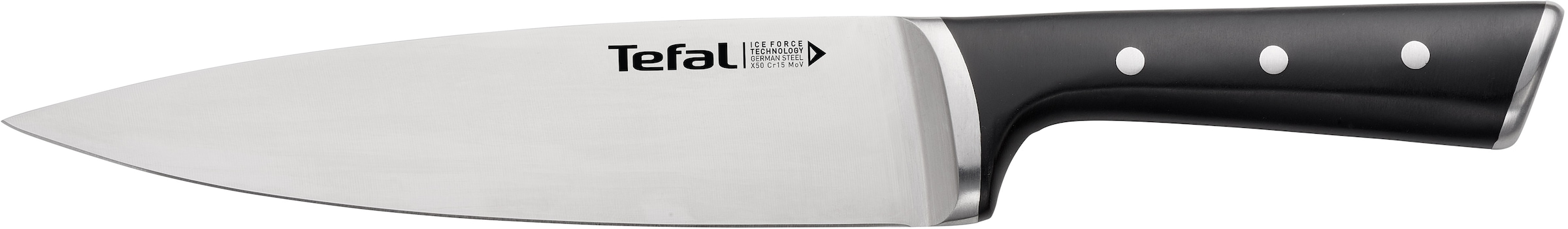 Tefal Kochmesser »Ice Force«, (1 tlg.), Edelstahl, dauerhafte Leistungsstärke, Handschutz, Eishärtung