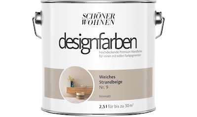 SCHÖNER WOHNEN-Kollektion Wandfarbe »Designfarben«, weiches Strandbeige Nr. 9,... kaufen