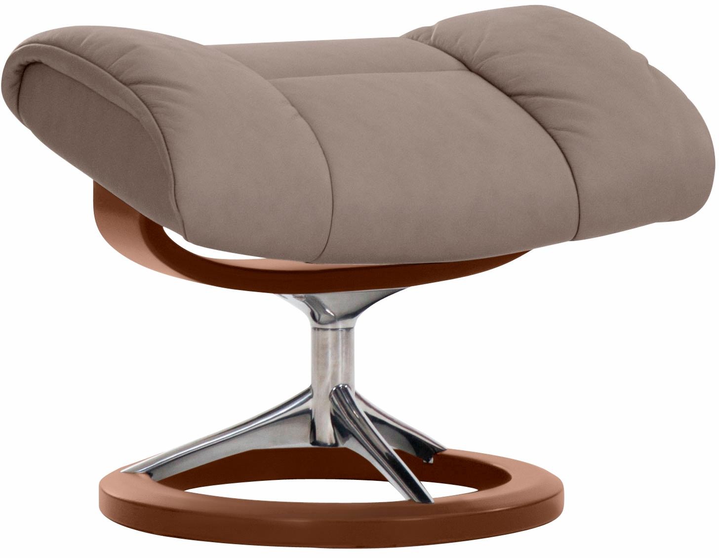 Stressless® Relaxsessel »Ruby«, (Set, Relaxsessel mit Hocker), mit Signature Base, Größe M, Gestell Eiche, Wenge, Braun & Schwarz