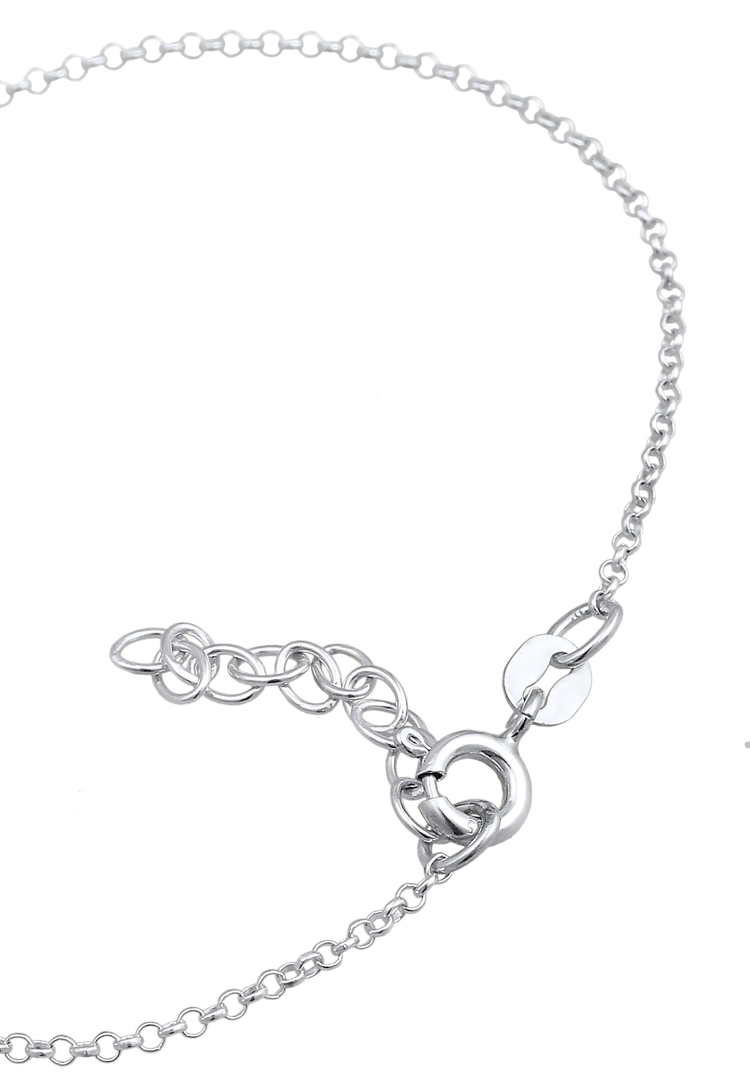 Elli Armkette »Armband Zirkonia Anhänger Geo Design 925 Silber«