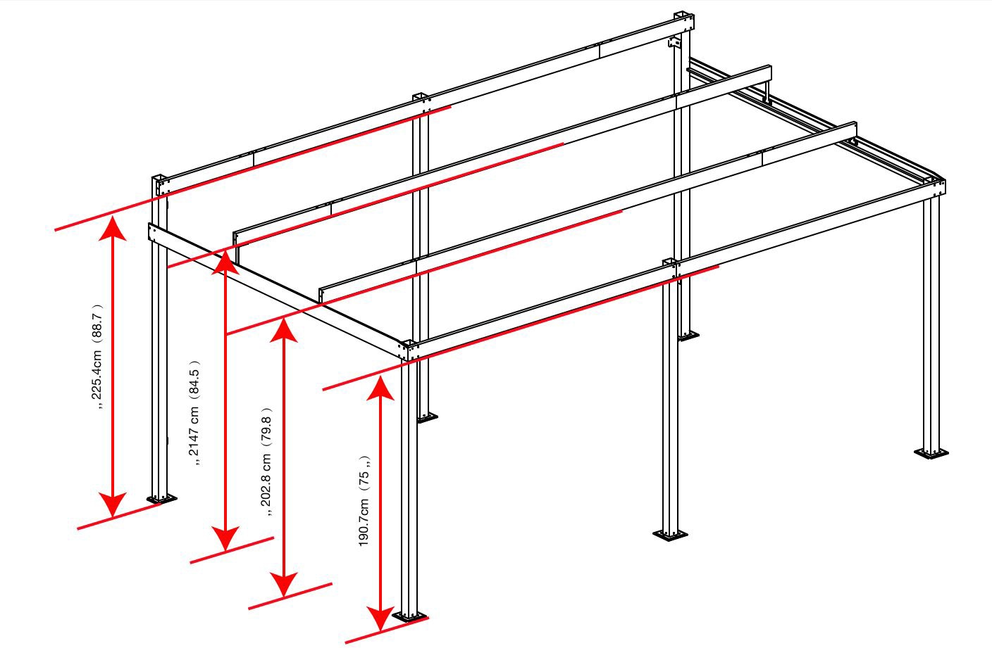 Sojag Anbaupavillon »St. Barthelemy 12x16«, BxTxH: 483x363x240 cm