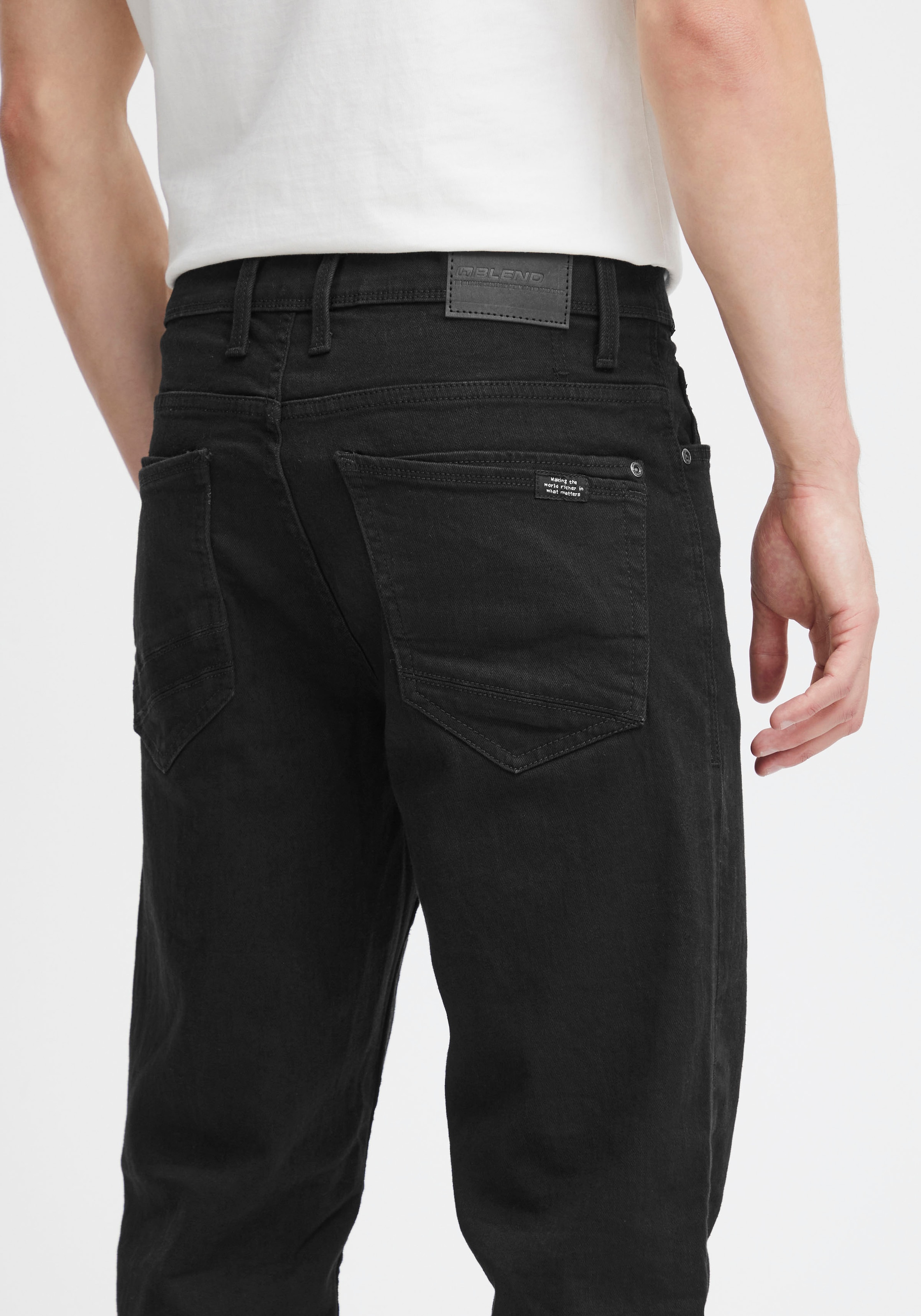 Blend Regular-fit-Jeans »BL-Rock fit« Baumwollmischung mit Elasthan, Regular Fit, elastisches Denim