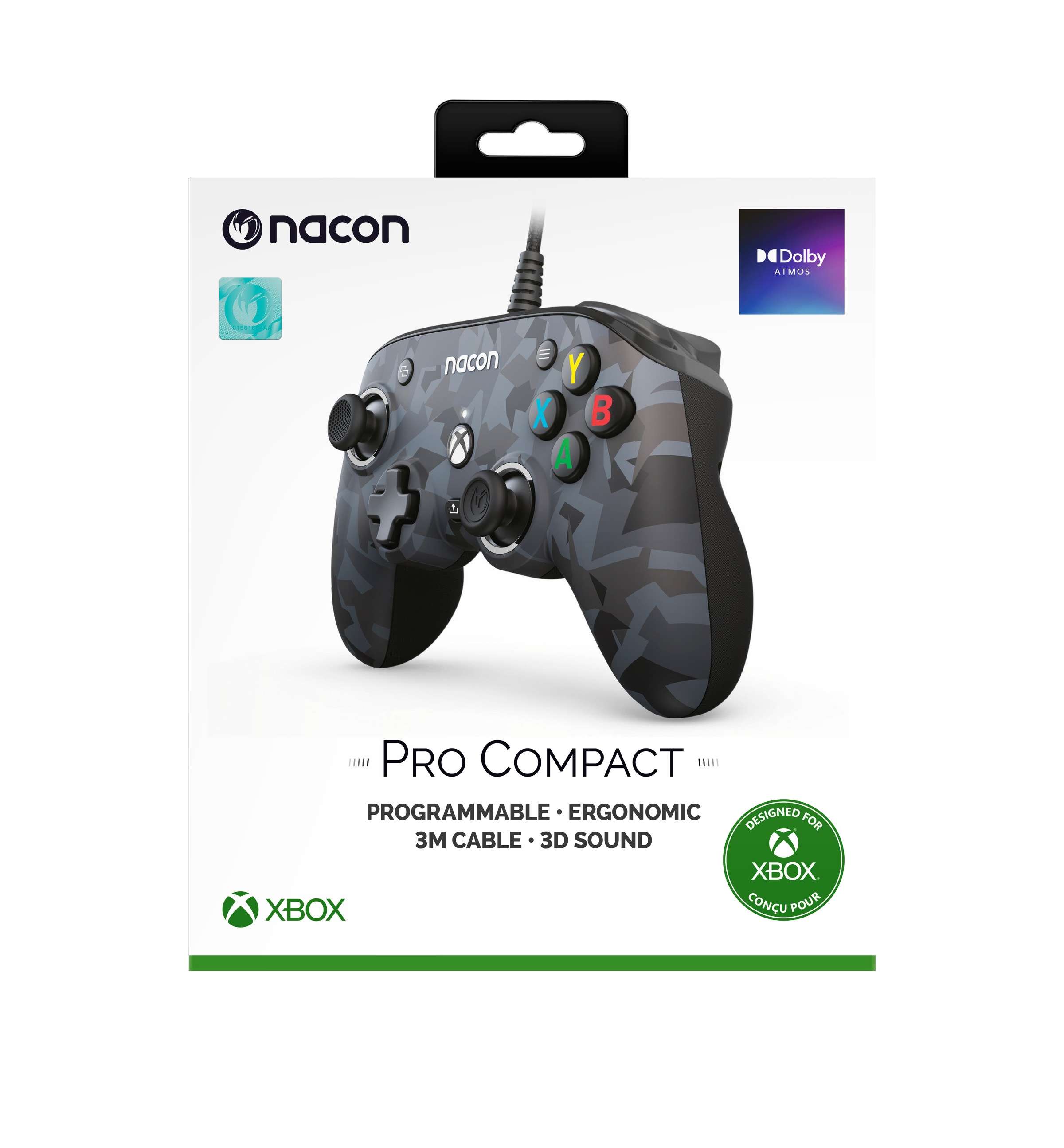 nacon Gaming-Controller »NA010343 Xbox Compact Controller PRO, kabelgebunden, 3D-Klang«, personalisierbar, camoflage urban