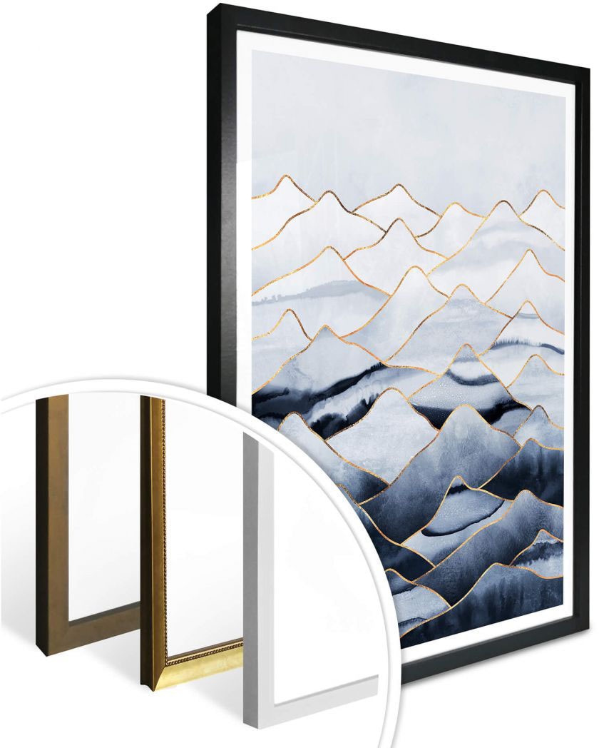 Wall-Art Poster »Die Berge«, Berge, (1 St.) bequem bestellen